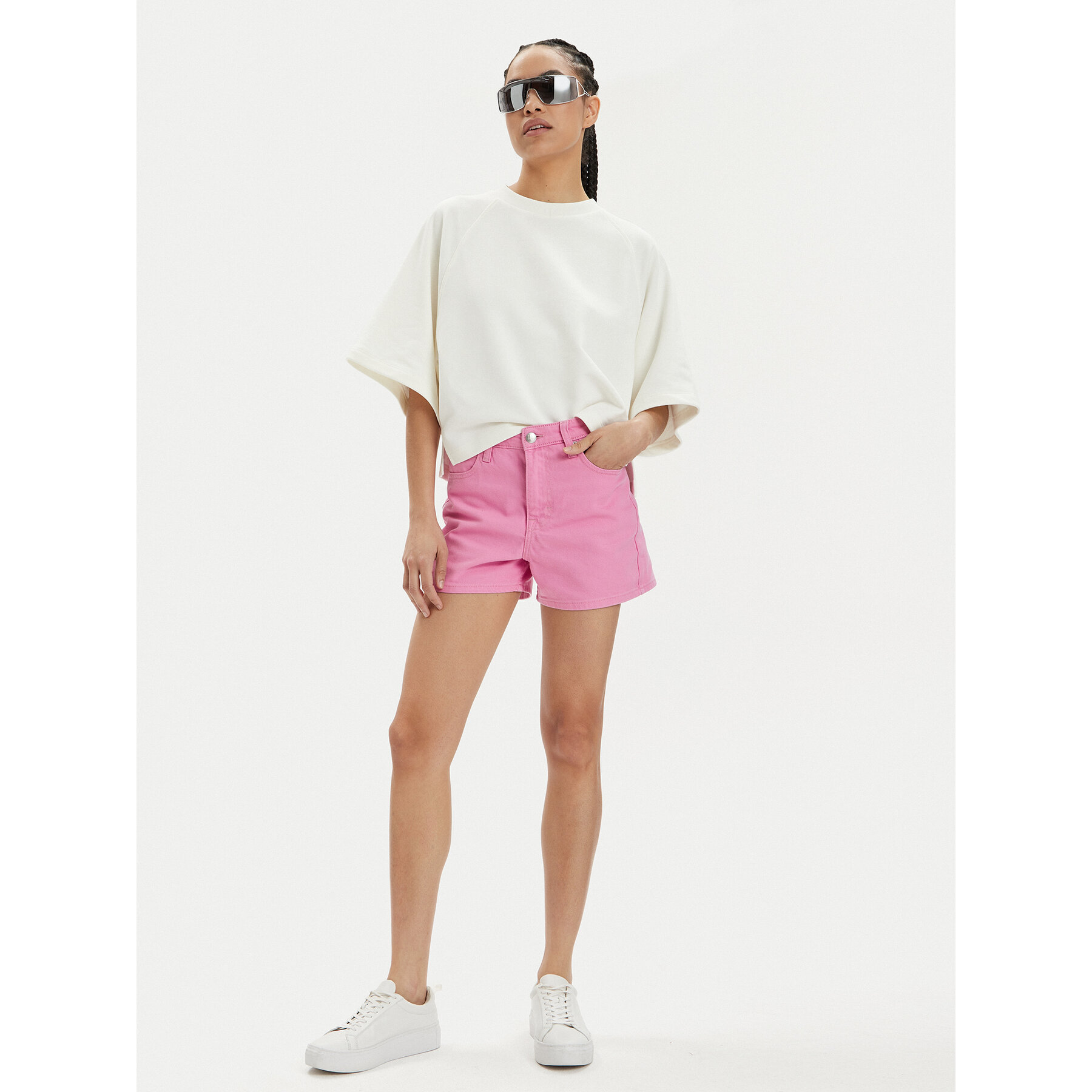 Lee Bluse 112350752 Écru Relaxed Fit