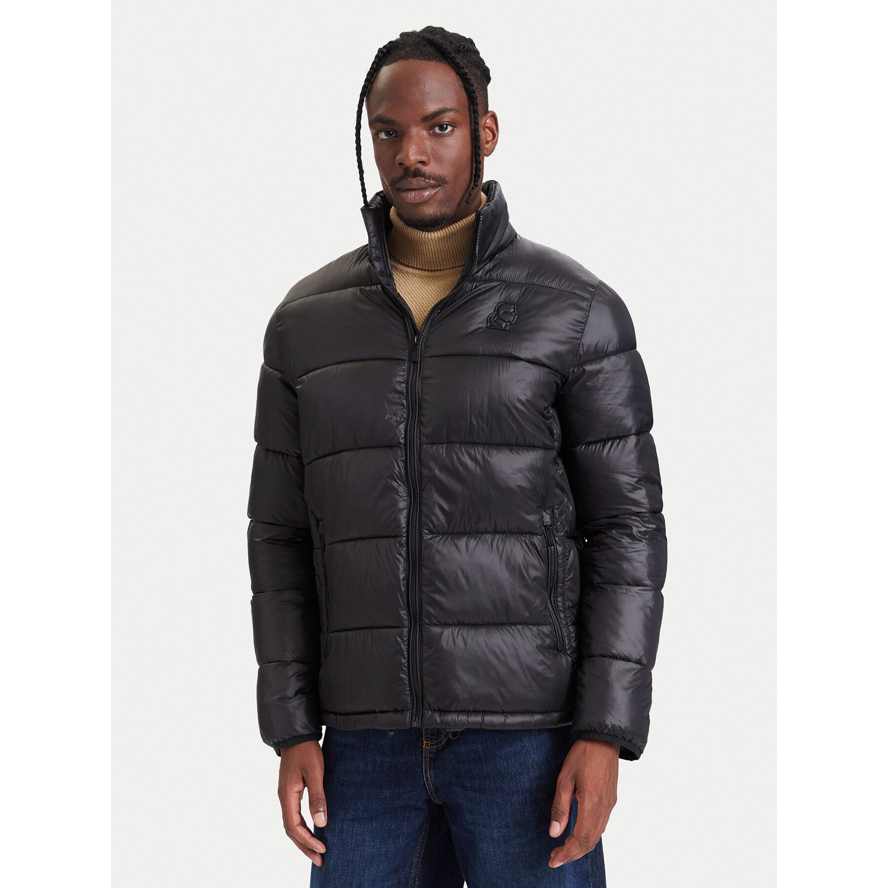 KARL LAGERFELD Winterjacke 505020 564590 Schwarz Regular Fit