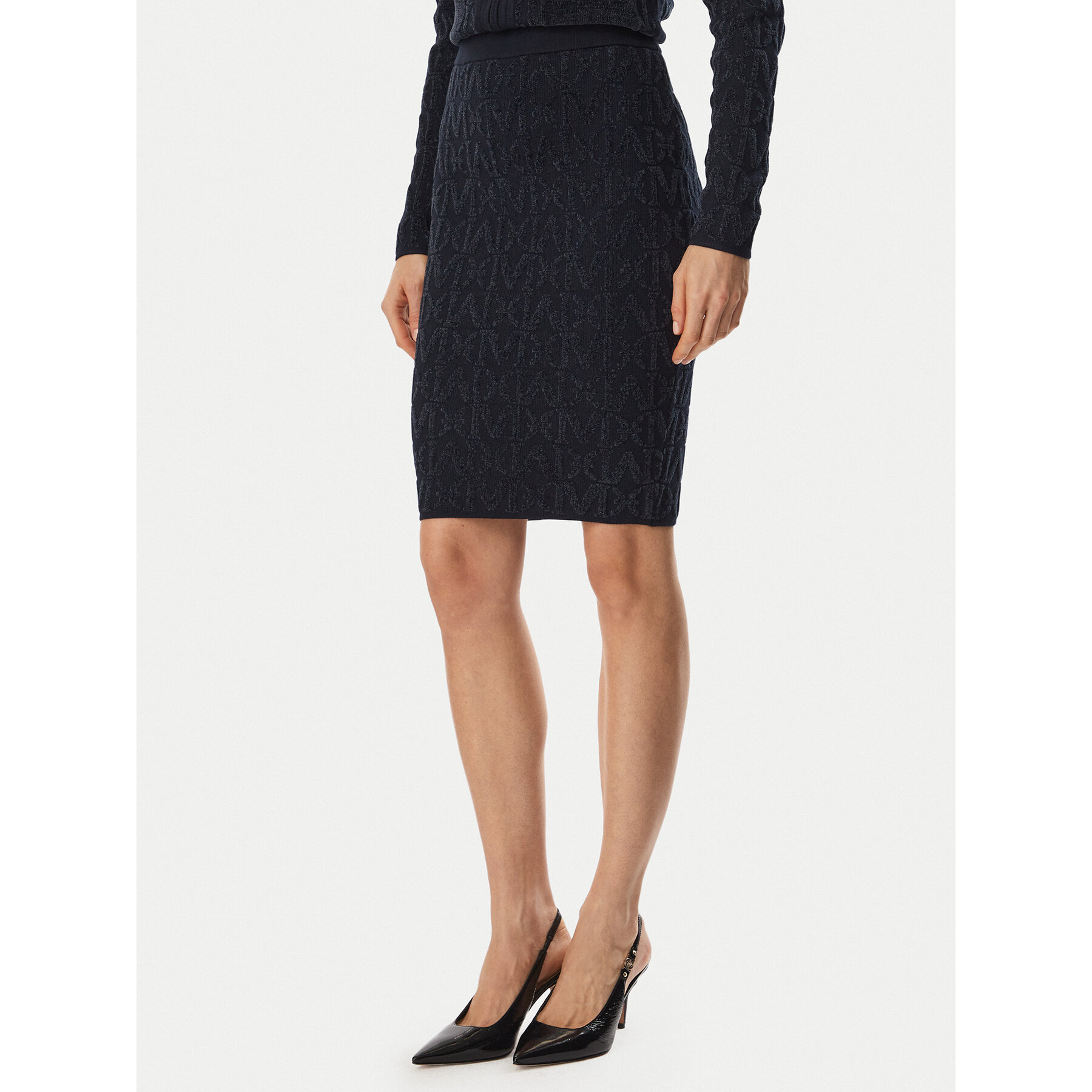 Marciano Guess Bleistiftrock G6BD15 Z1932 Dunkelblau Slim Fit