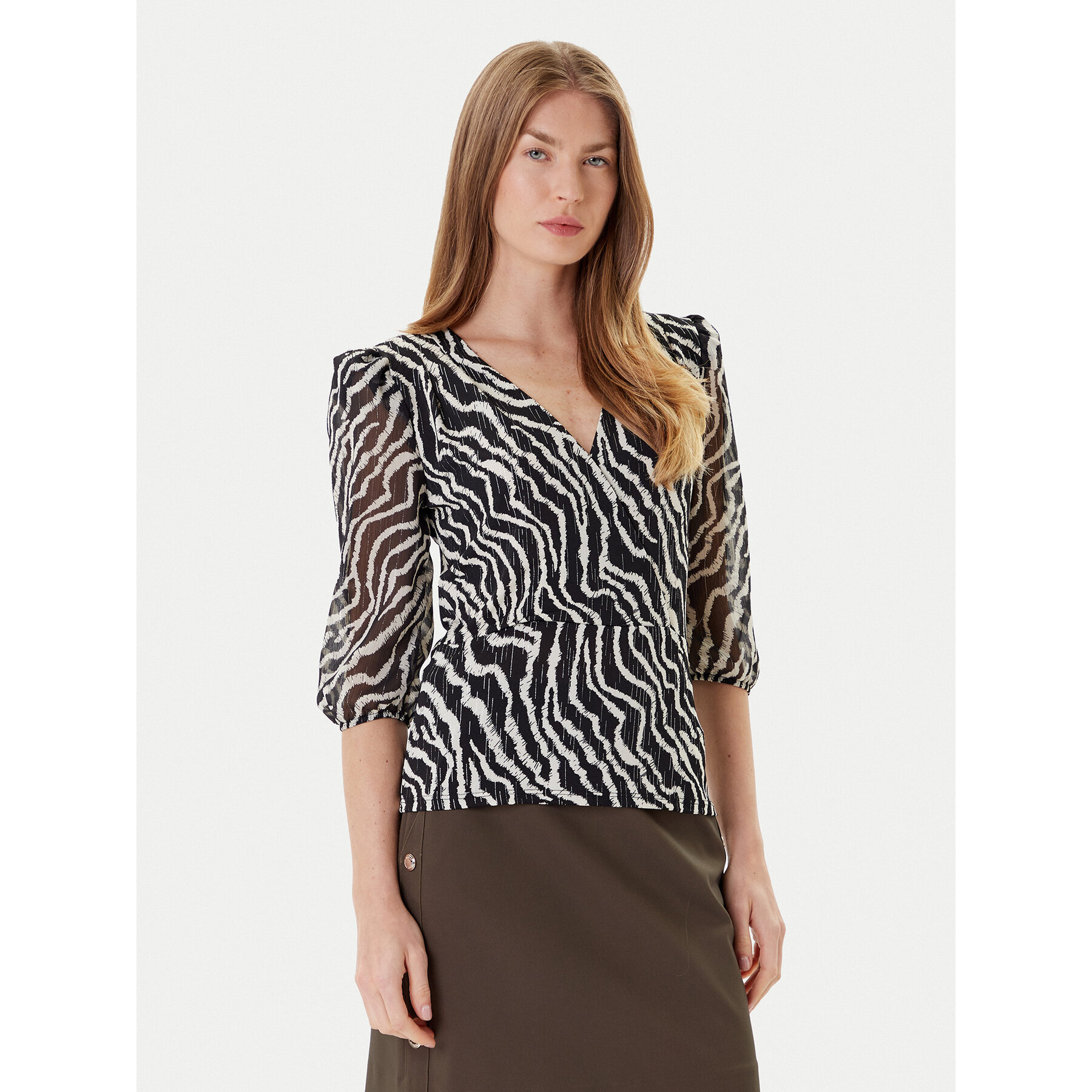 Morgan Bluse 252-TRUDDY Schwarz Regular Fit