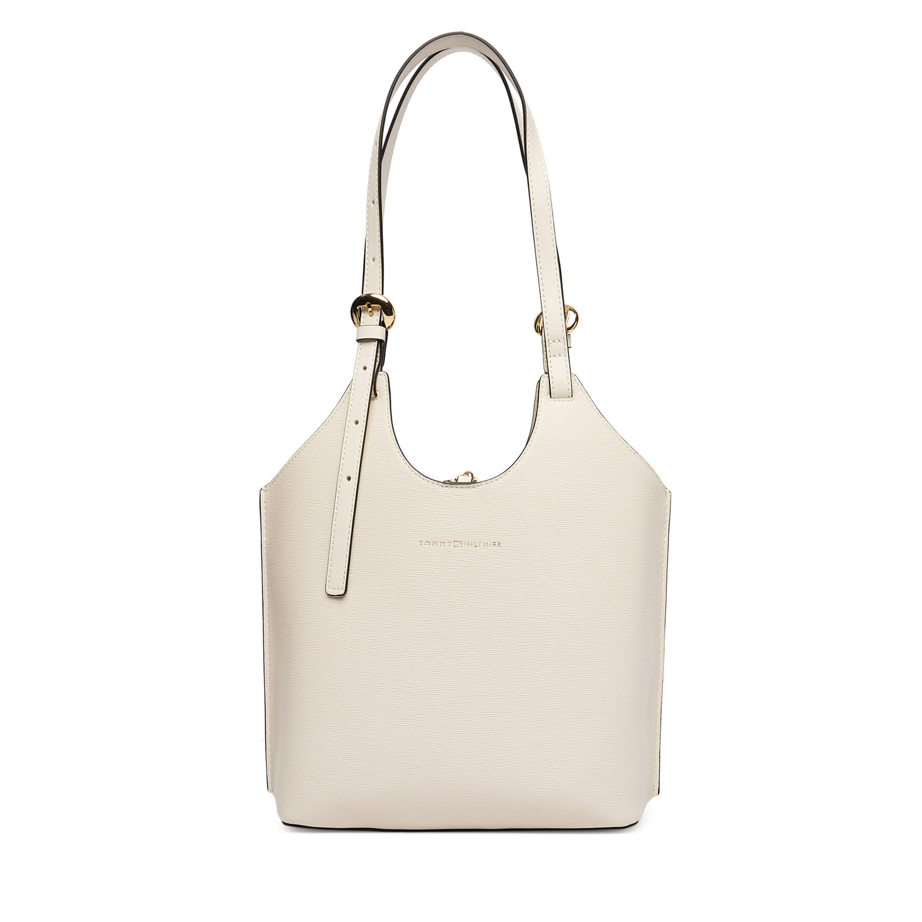 Geantă Tommy Hilfiger Th Modern Mini Tote AW0AW18617 Bej