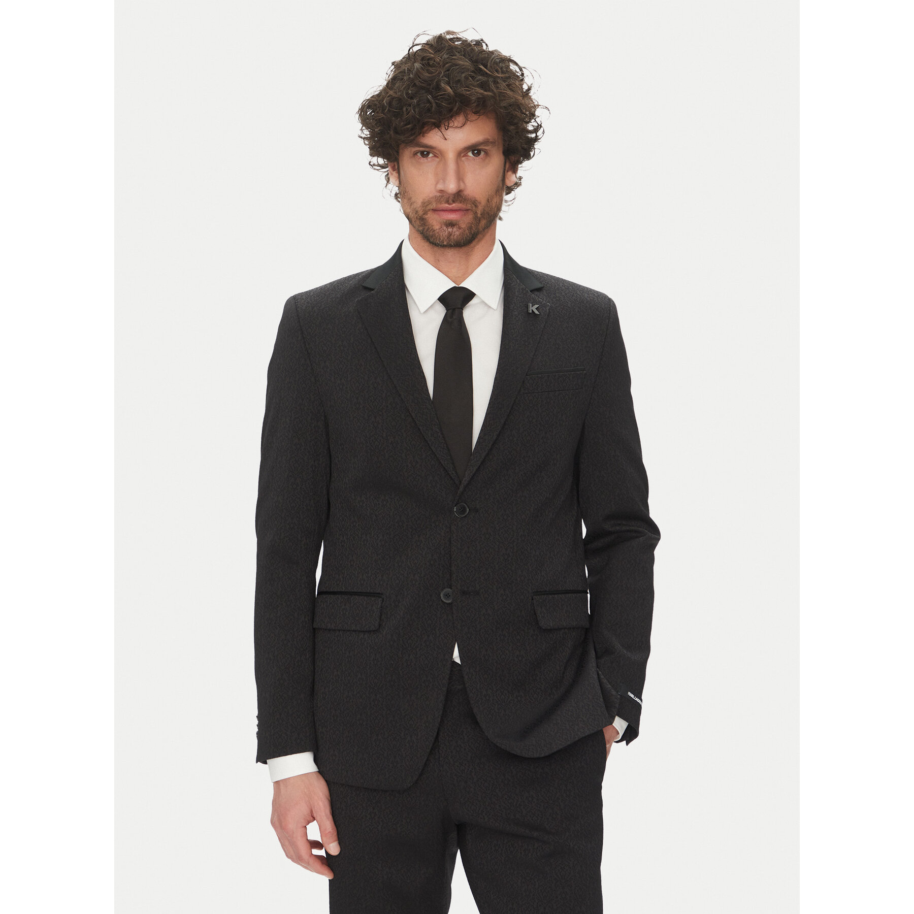 KARL LAGERFELD Sakko 155244 552042 Schwarz Regular Fit