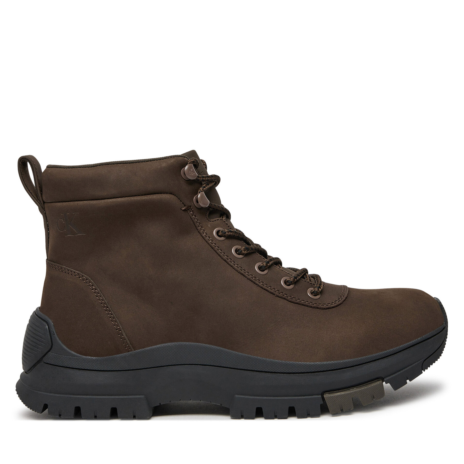 Šnurovacia obuv Calvin Klein Hybrid Wp Boot Laceup Rebellious YM0YM01077 Hnedá