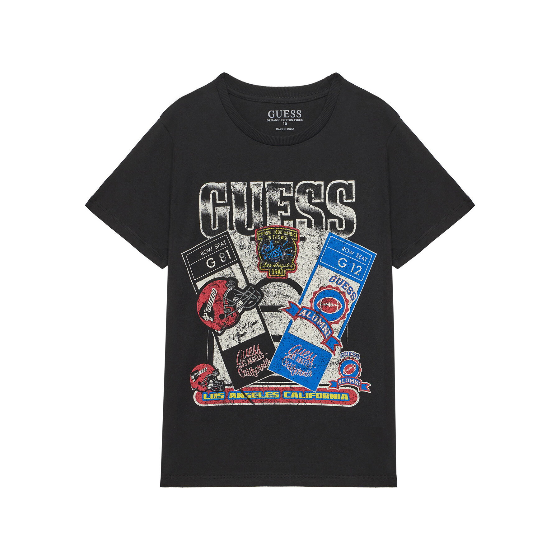 Guess T-Shirt L5YI10 K8HM4 Μαύρο Regular Fit