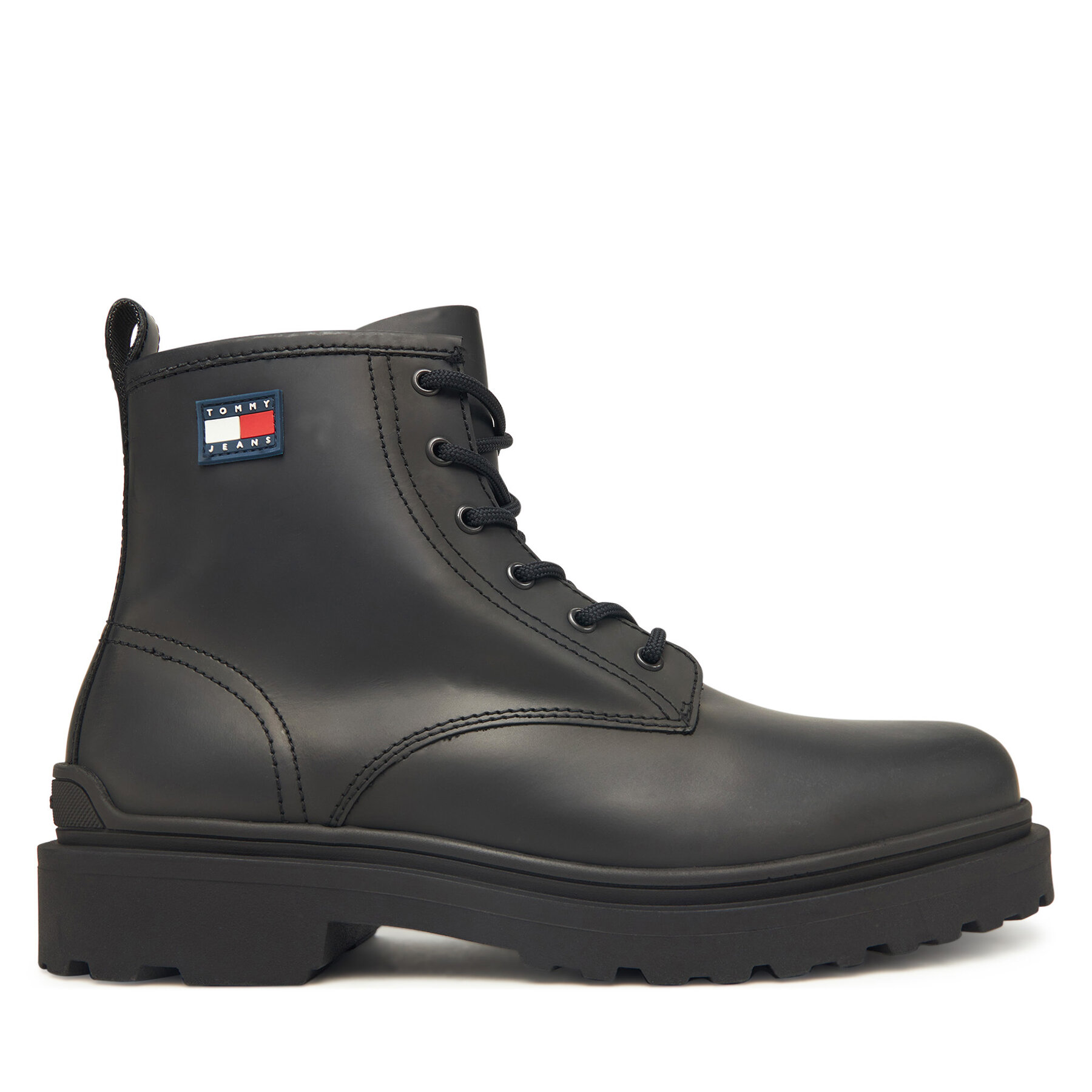 Gležnjarji Tommy Jeans Tjm Lace Up Rubberized EM0EM01628 Črna