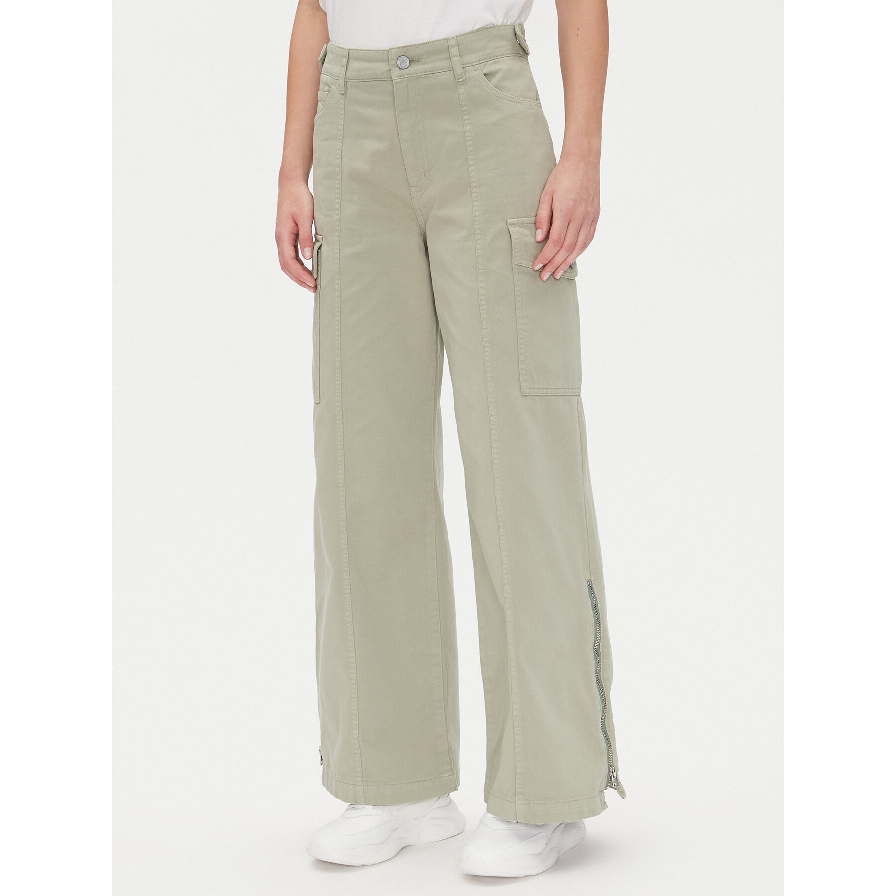 HUGO Cargohose Holoma 50536955 Grün Relaxed Fit