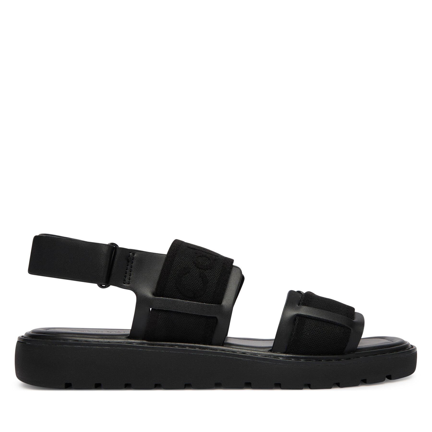 Sandali Calvin Klein Sq Molded Sandal Webb HW0HW02872 Črna