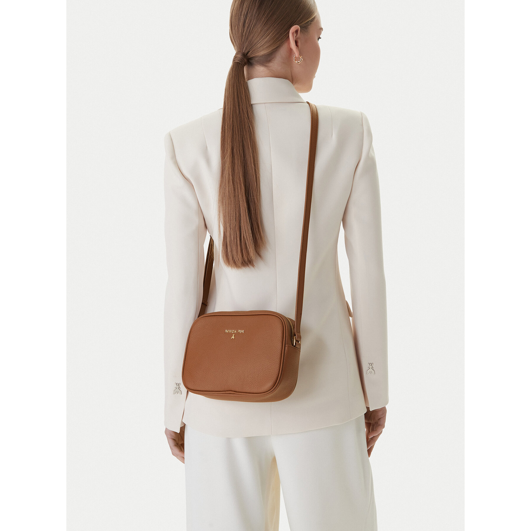 Τσάντα Patrizia Pepe CB8985/L001-B111 Καφέ