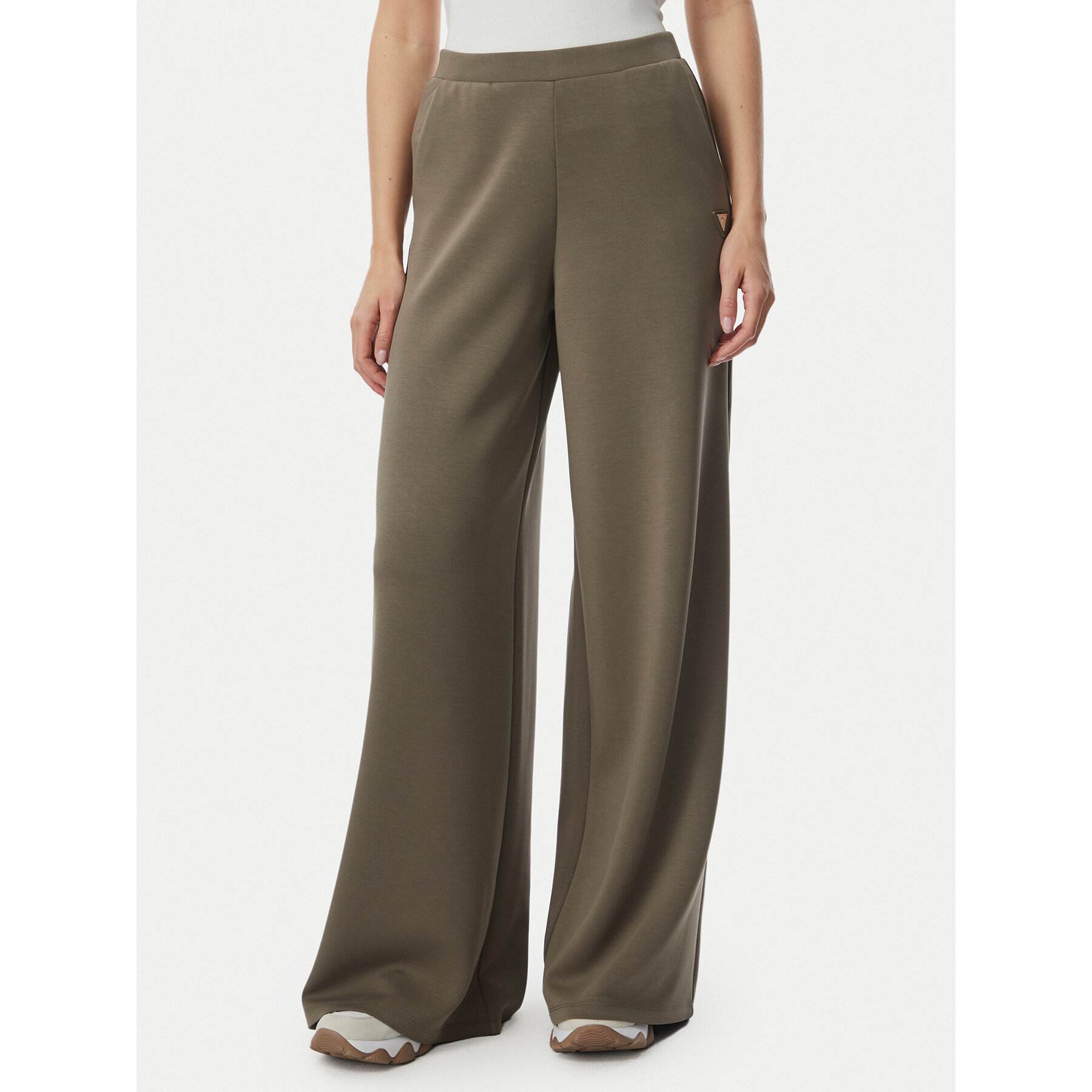 Guess Jogginghose V4YB07 KCAY2 Khakifarben Regular Fit