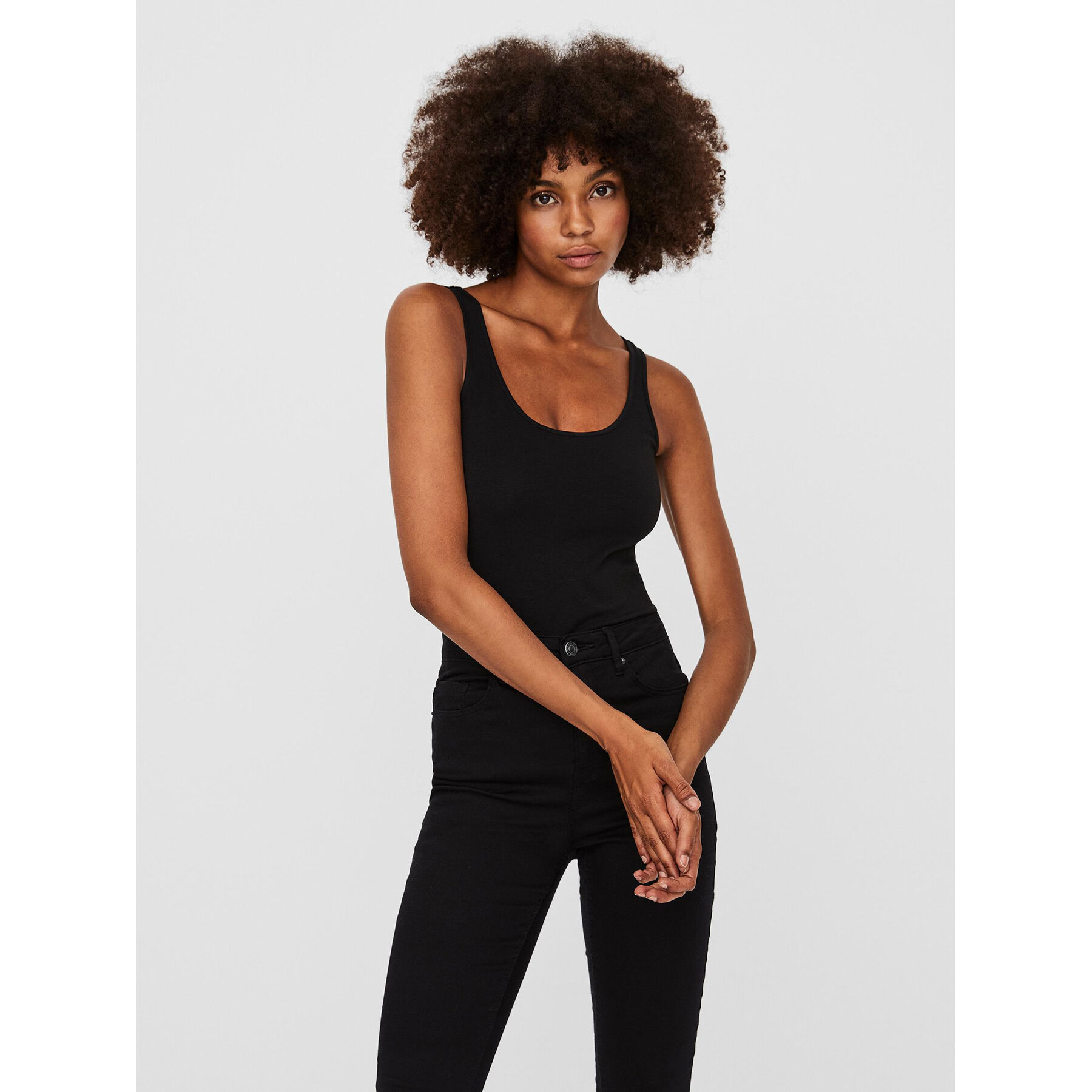 Vero Moda Felső Maxi My Soft 10185110 Fekete Regular Fit