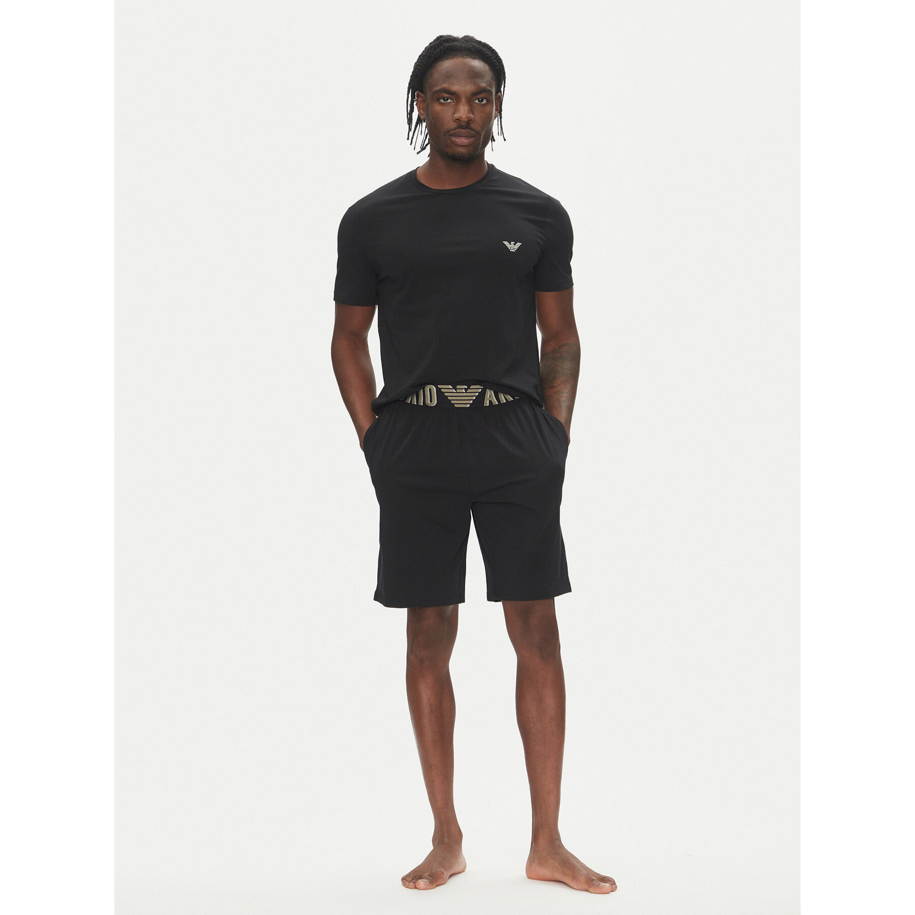 Emporio Armani Underwear Emporio Armani Underwear Πιτζάμα EM000400 AF10772 UC001 Μαύρο Regular Fit