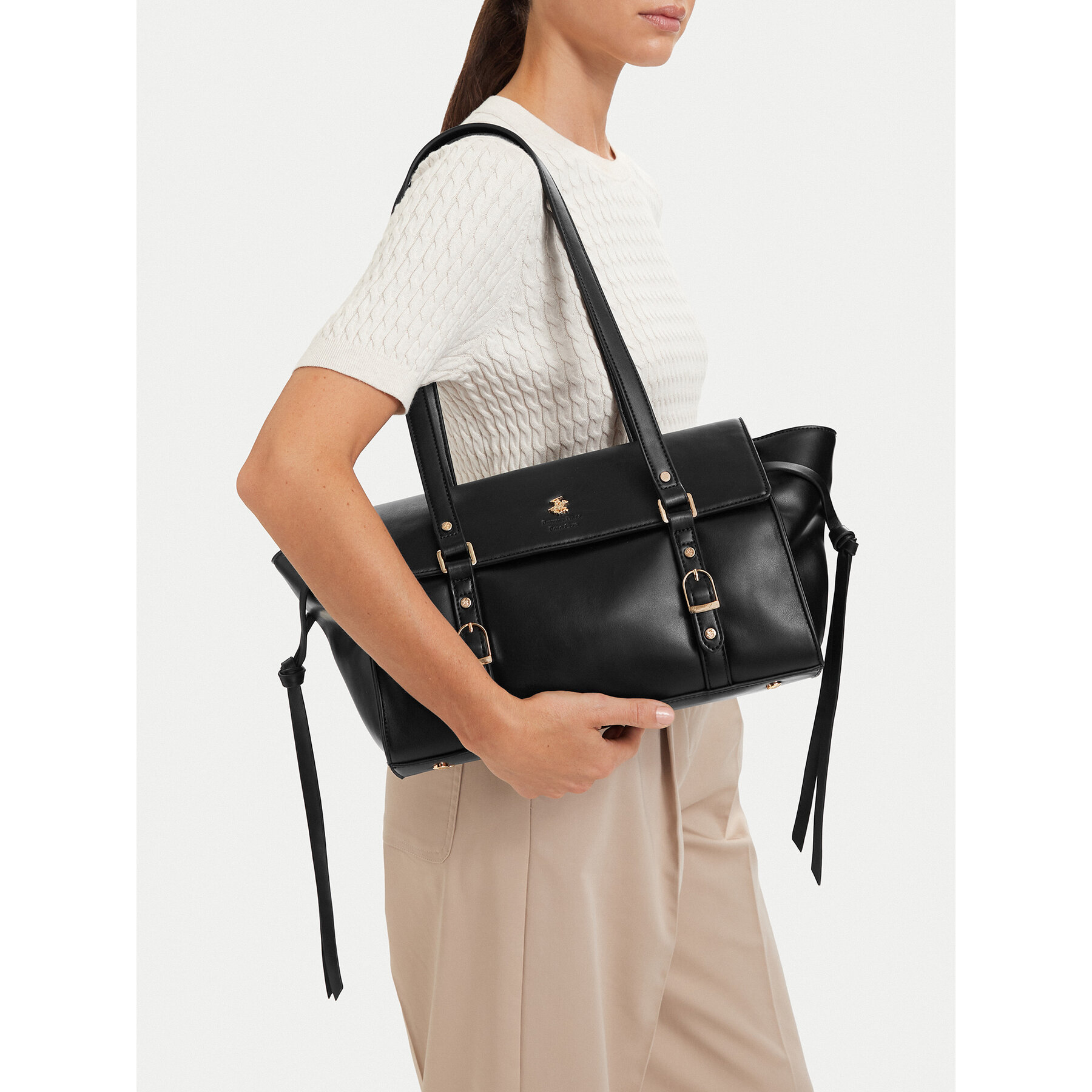Дамска чанта Beverly Hills Polo Club EO-BHPC-C-026-10 Черен