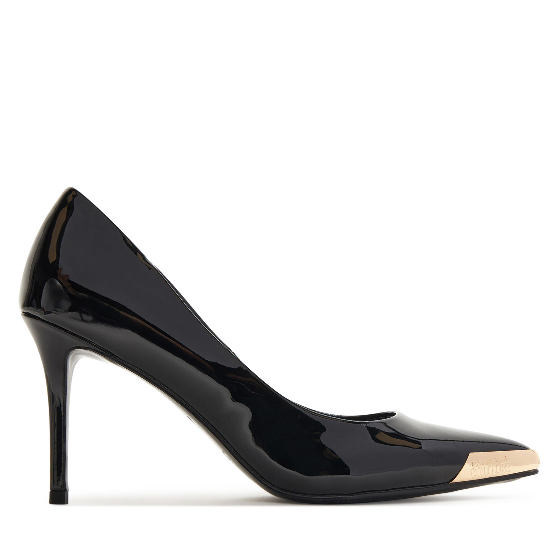 Pantofi cu toc subțire Versace Jeans Couture 79VA3S50 ZS859 Negru