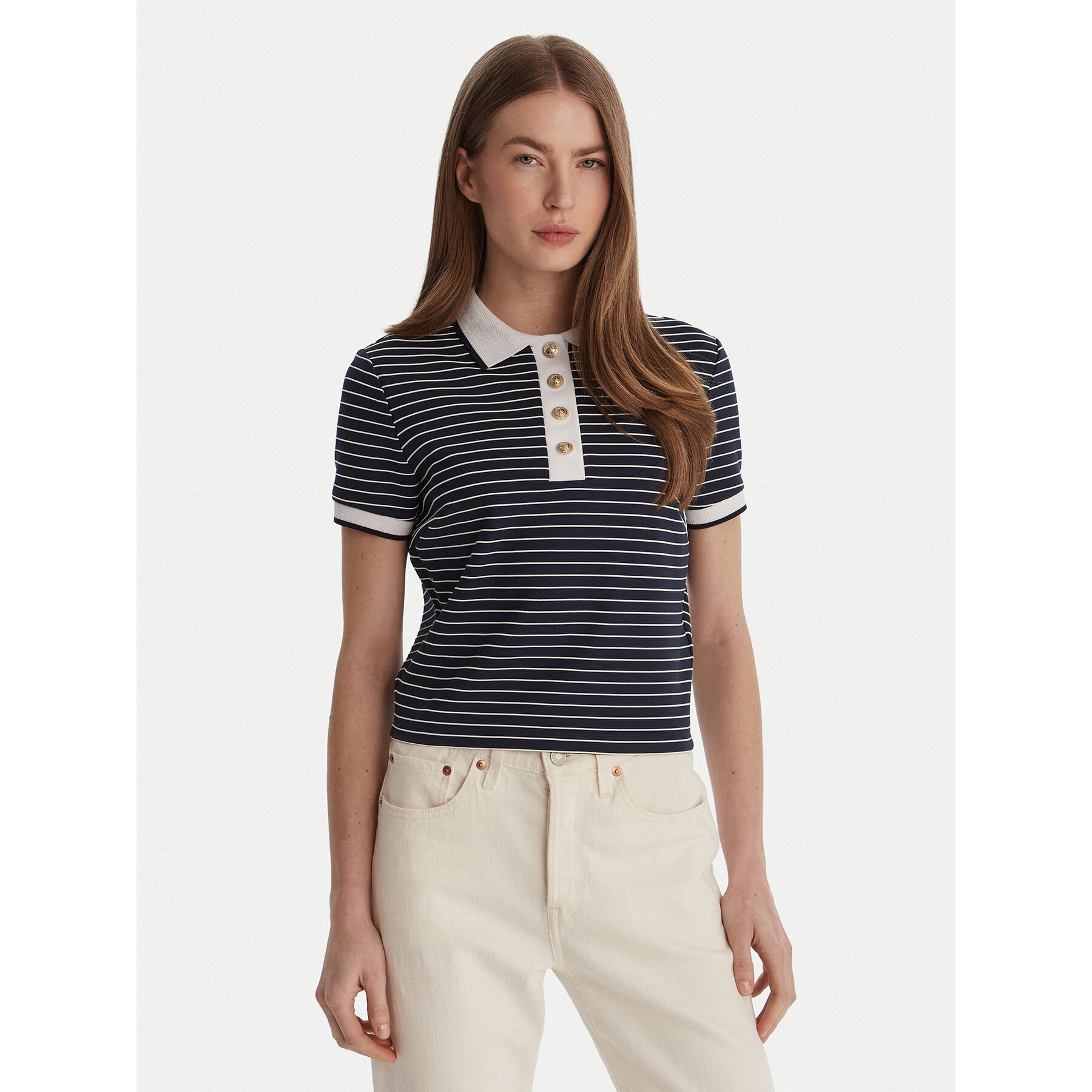 Guess Polo W6GP17 K2946 Σκούρο μπλε Regular Fit