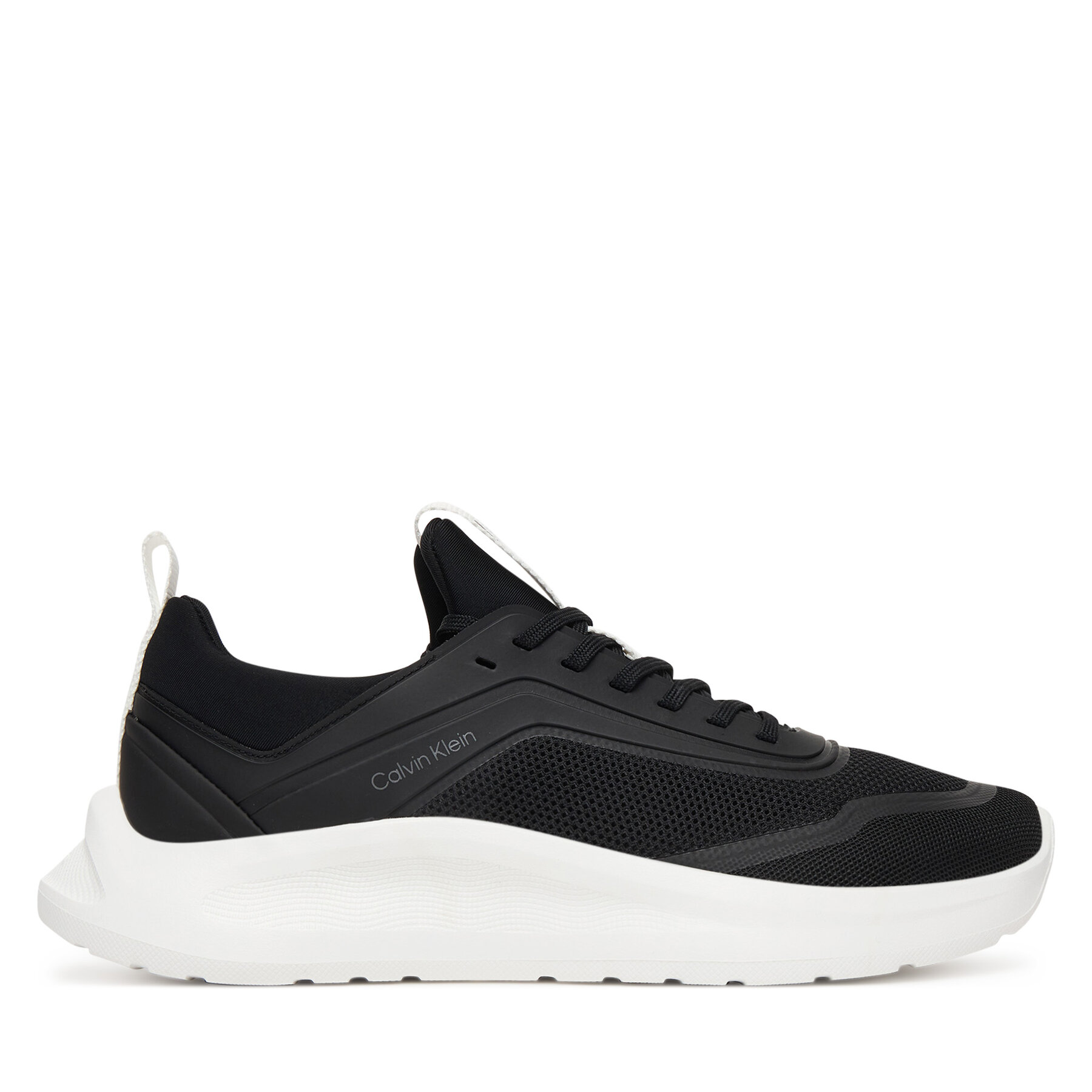 Sneakersy Calvin Klein Light Eva Run Sock Mesh Lycra HW0HW03023 Čierna