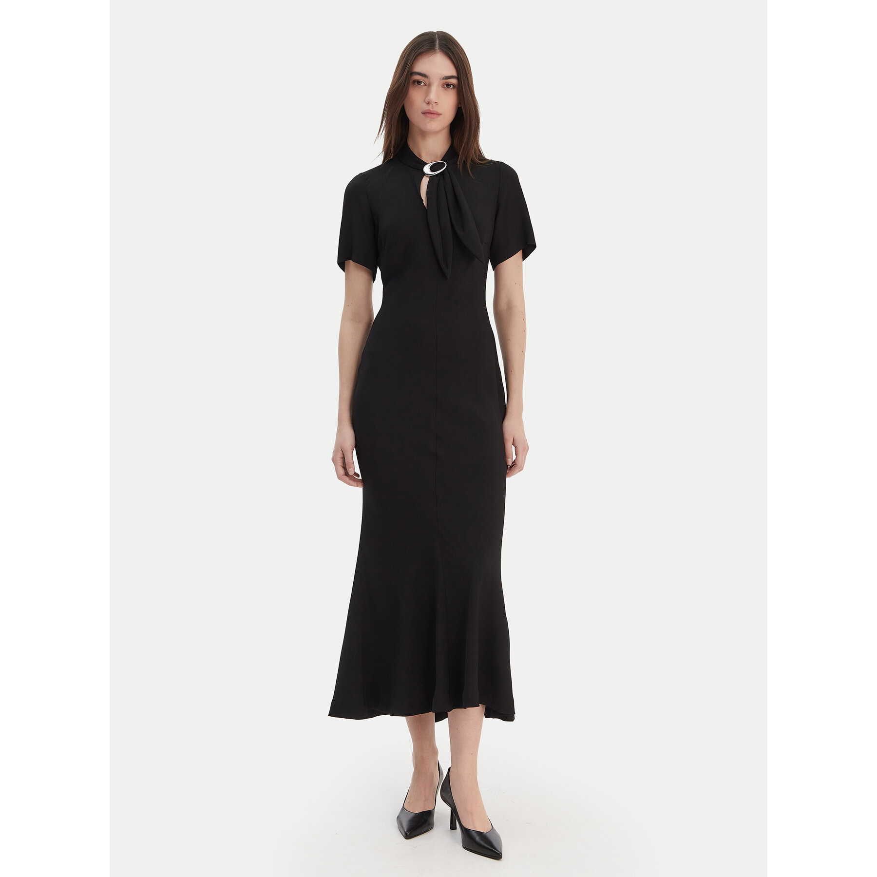 HUGO Coctailkleid Kiweni 50554051 Schwarz Slim Fit