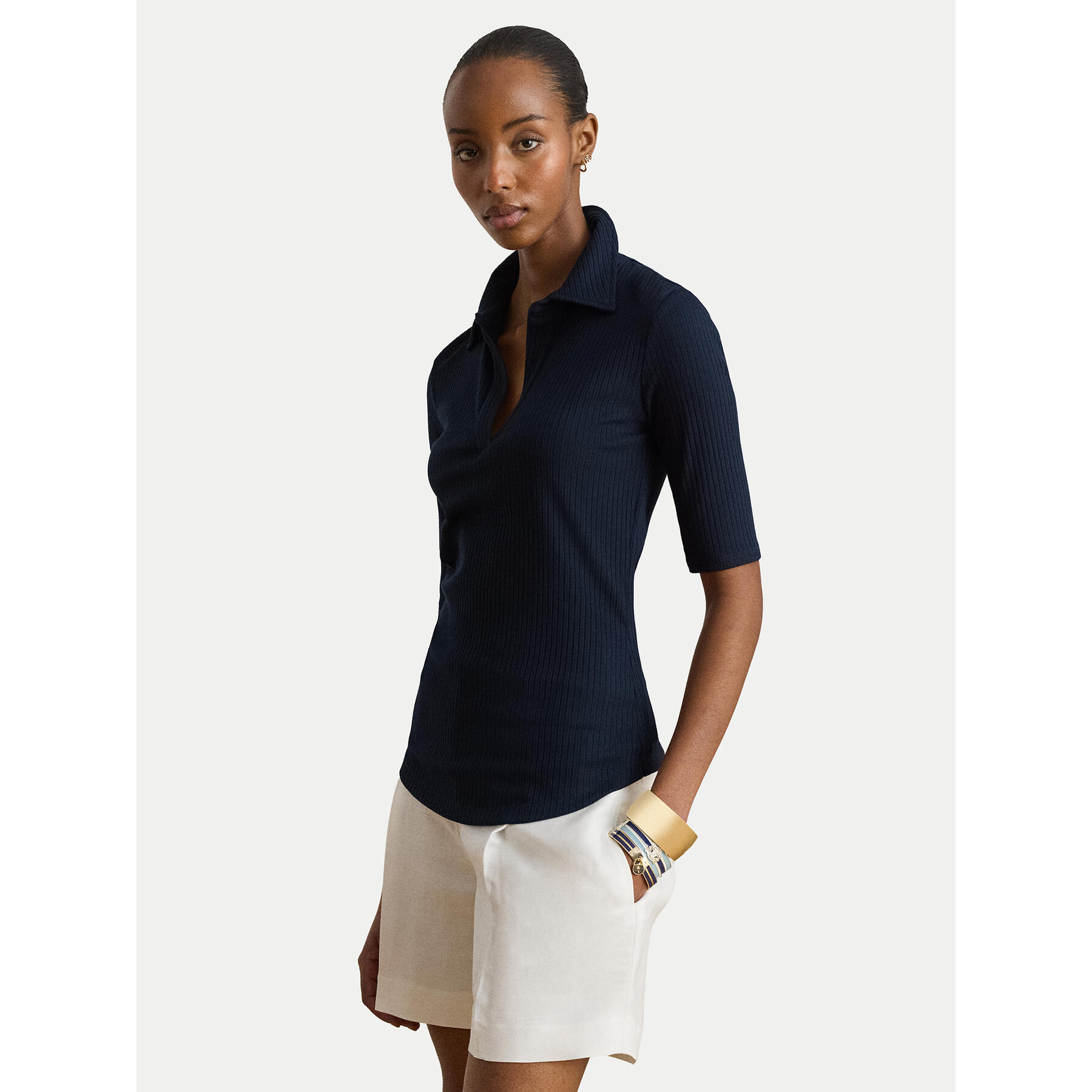 LAUREN RALPH LAUREN Poloshirt 200P10120005 Dunkelblau Regular Fit