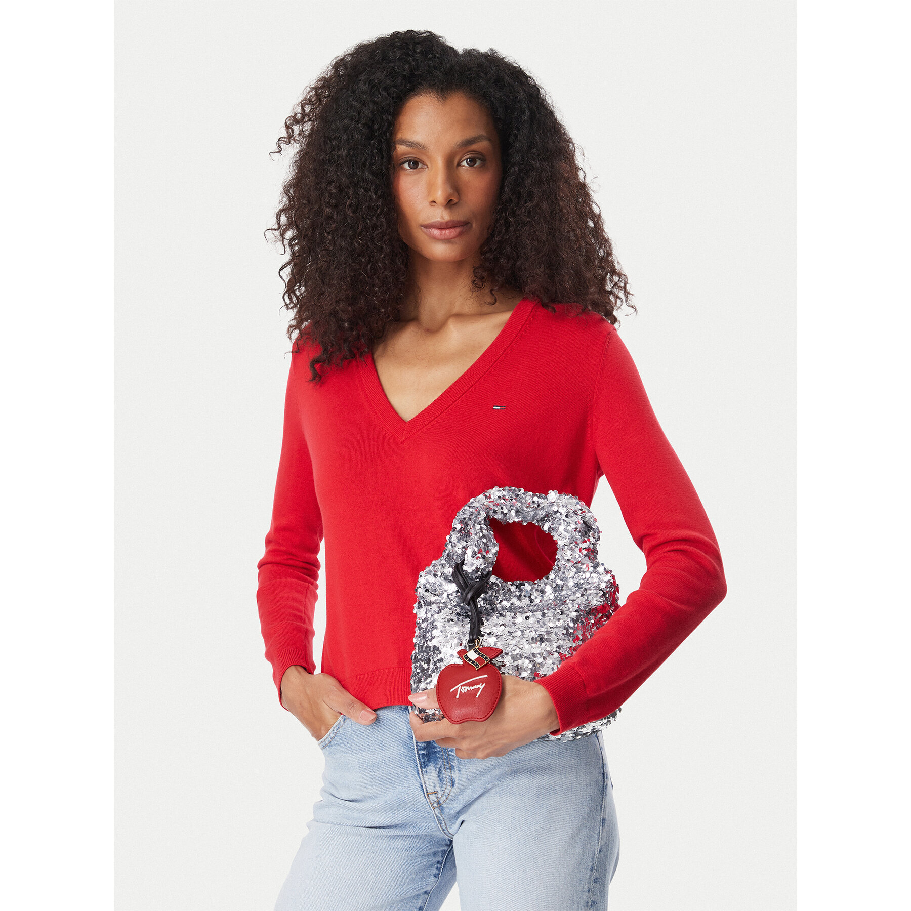 Soma Tommy Jeans Tjw Bodega Sequins Shopper AW0AW19091 Sudraba