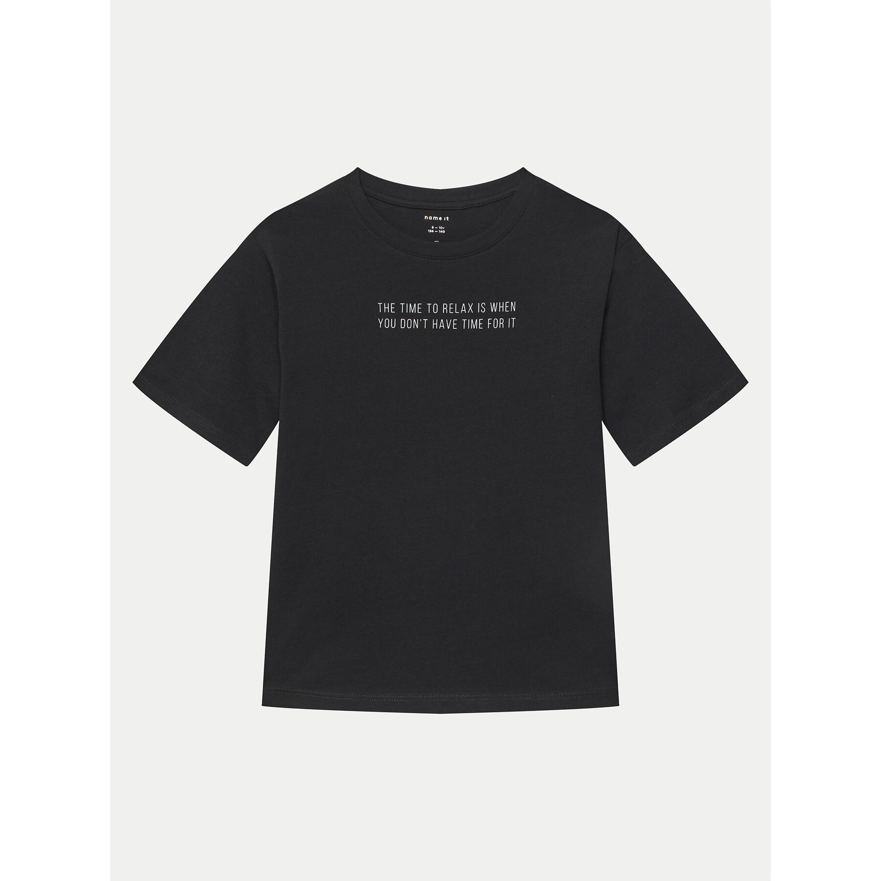 NAME IT NAME IT T-Shirt Bocalle 13241851 Μαύρο Regular Fit
