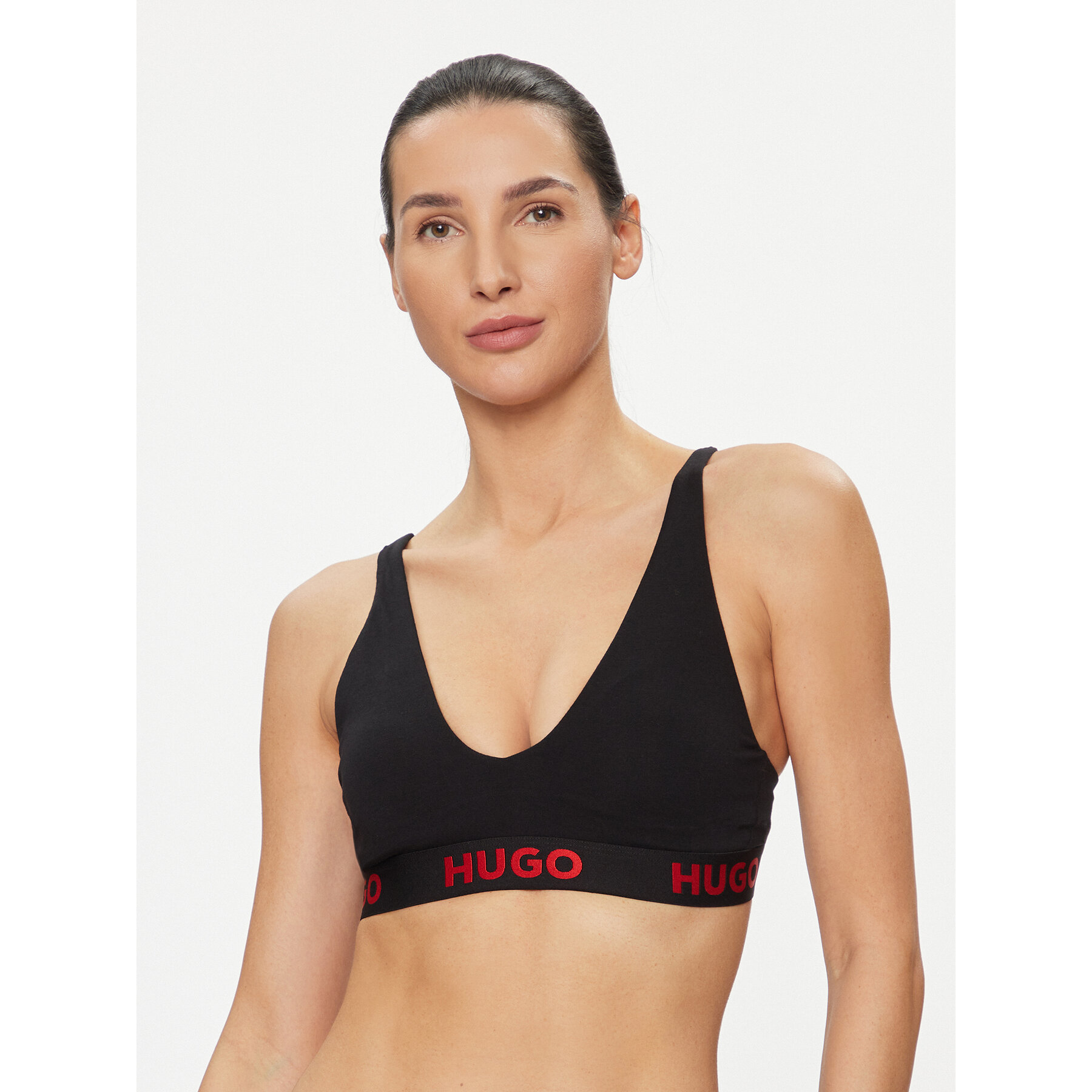 Hugo Bralette melltartó Sporty 50495867 Fekete