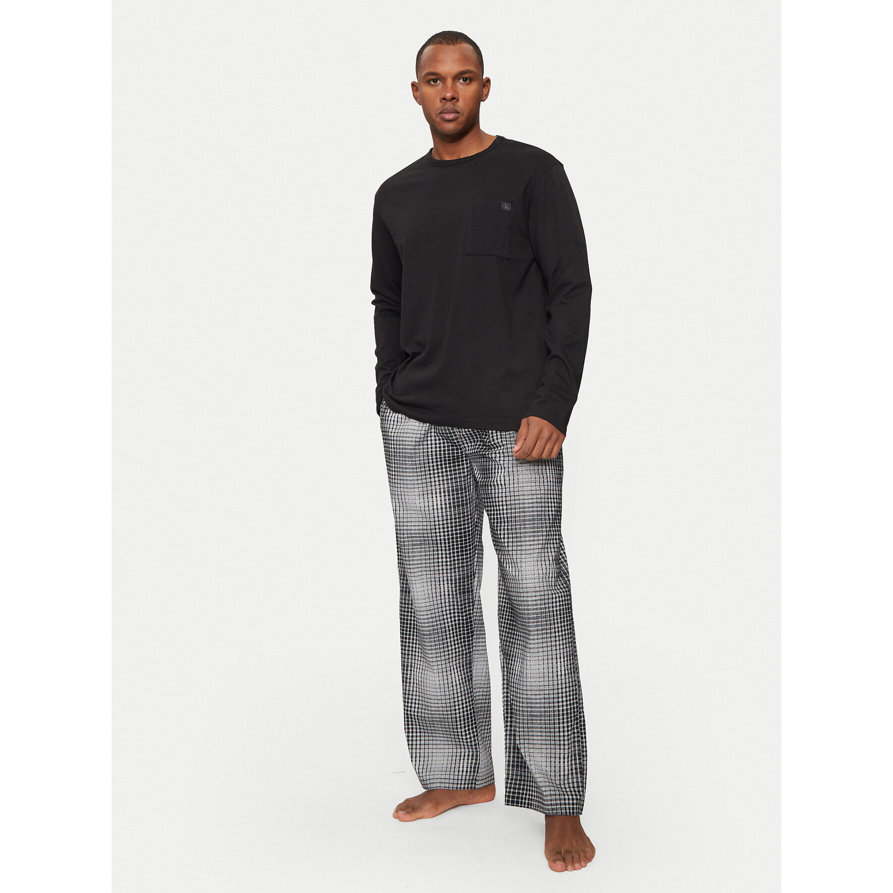 Calvin Klein Underwear Pižamos kelnės 000NM2842E Pilka Relaxed Fit