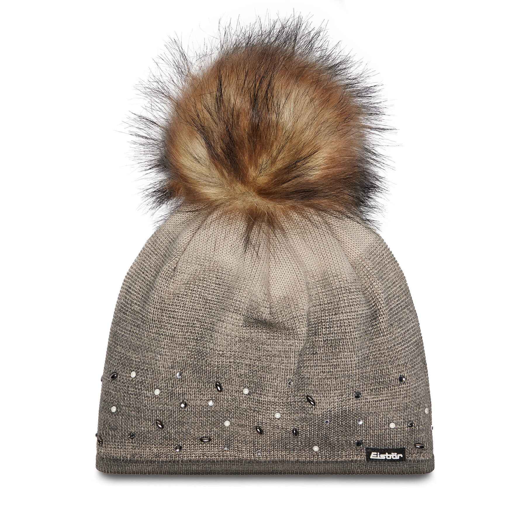 Damska Czapka Eisbär Czarny Dip Dye Lux Crystal 80072 109