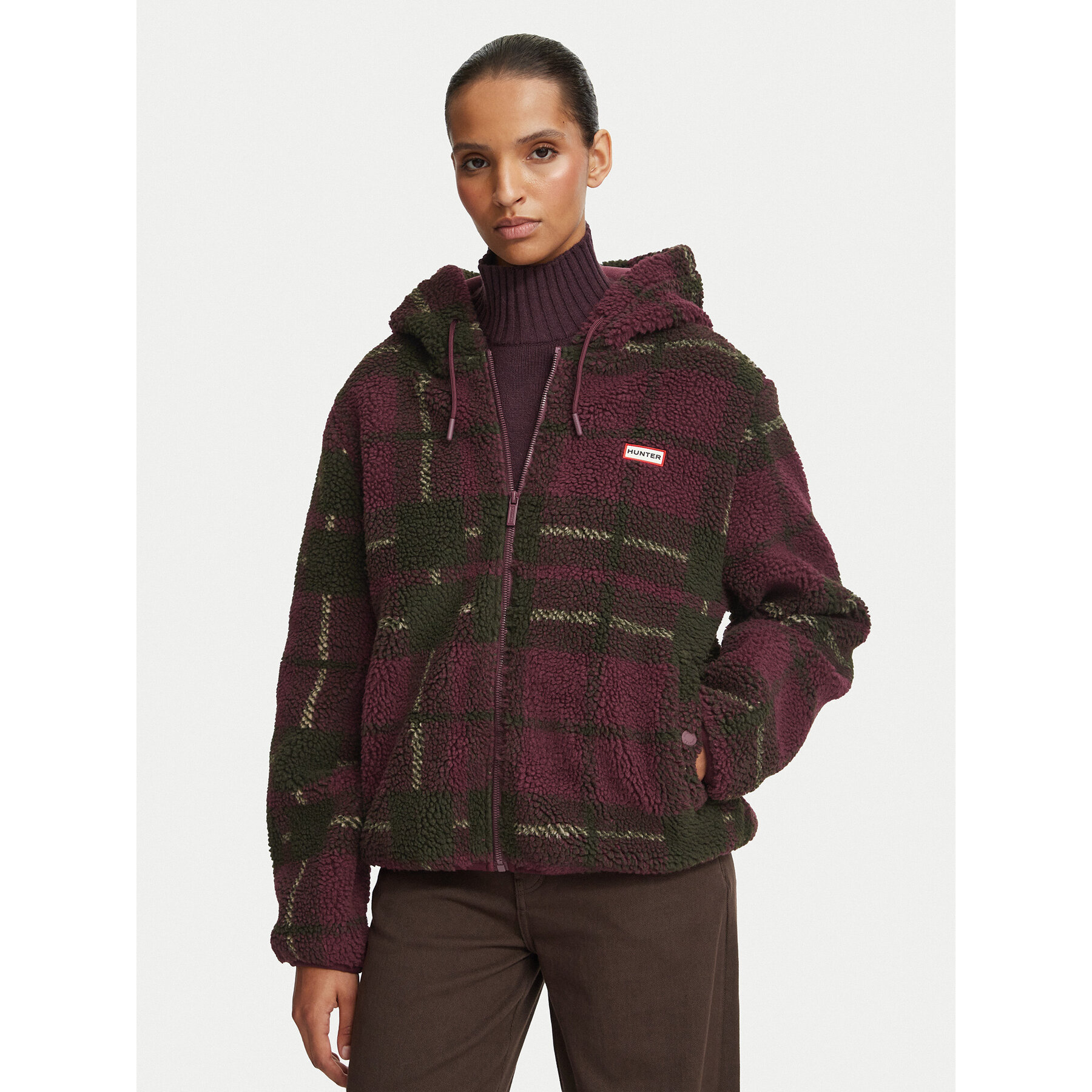 Hunter Prijelazna jakna HARW0009262 Tamnocrvena Regular Fit