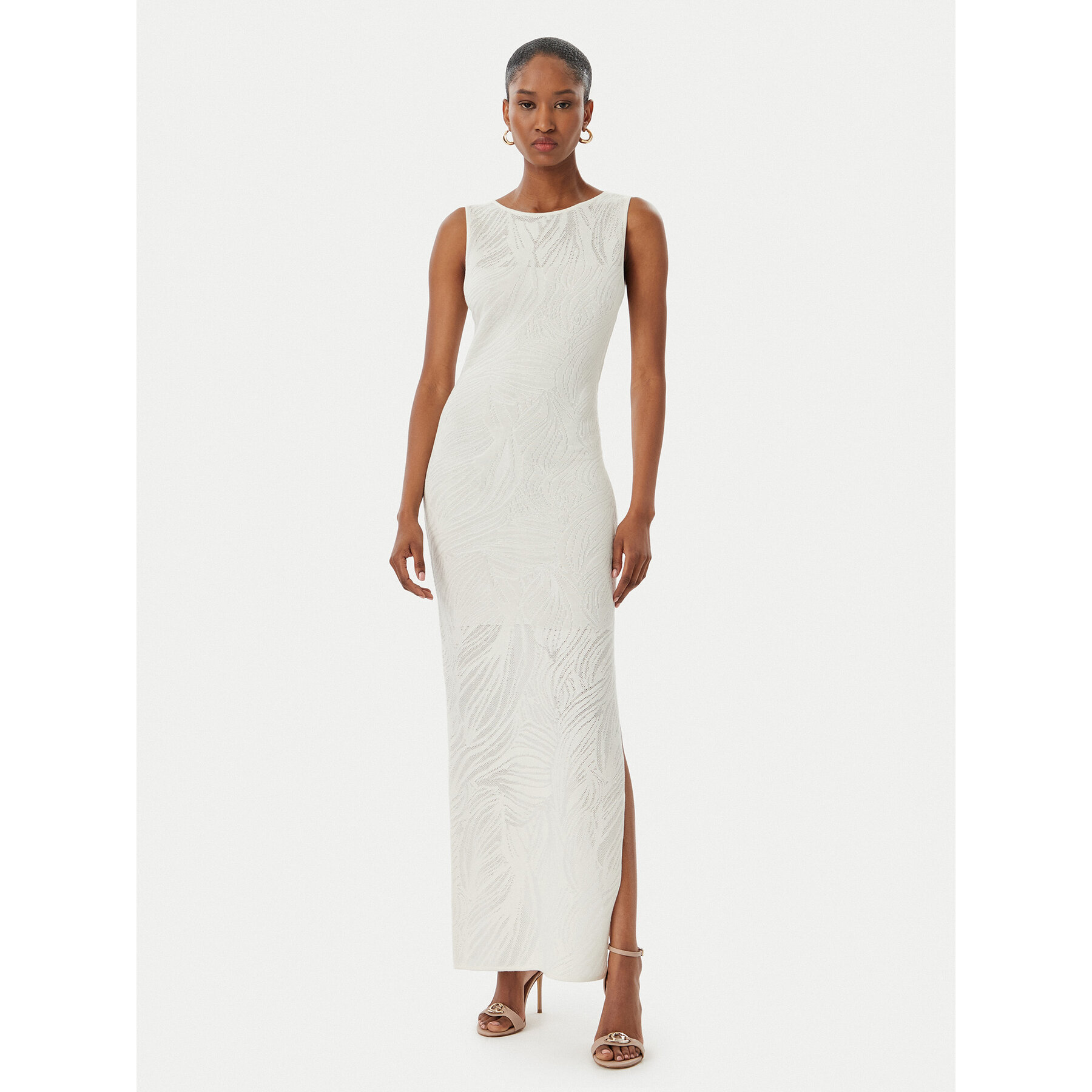 Guess Strickkleid W6GK81 Z0680 Creme Slim Fit