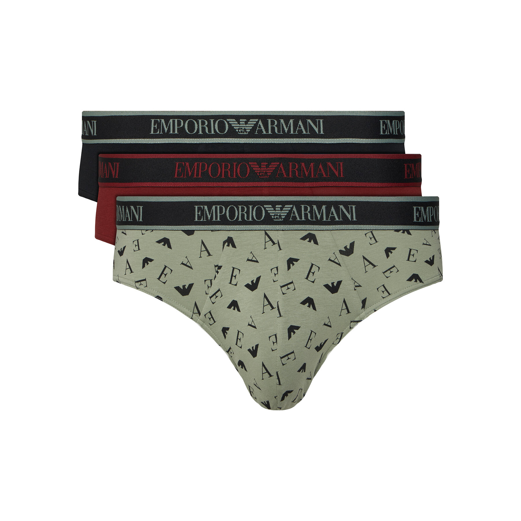 Emporio Armani Underwear Slips-Set EM000258 AF25019 M5155 Grün