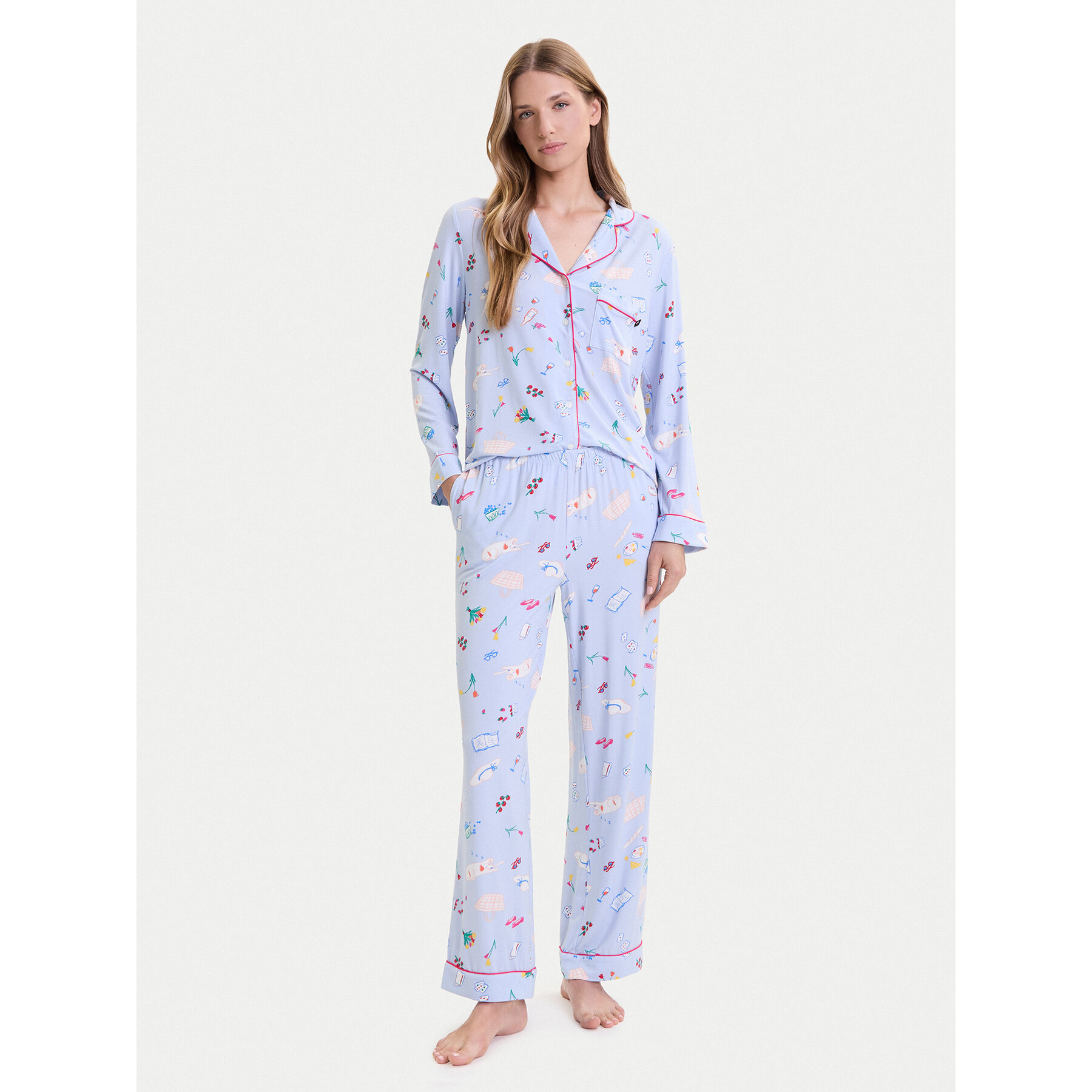 Kate Spade Πιτζάμα KSI82756 Έγχρωμο Relaxed Fit