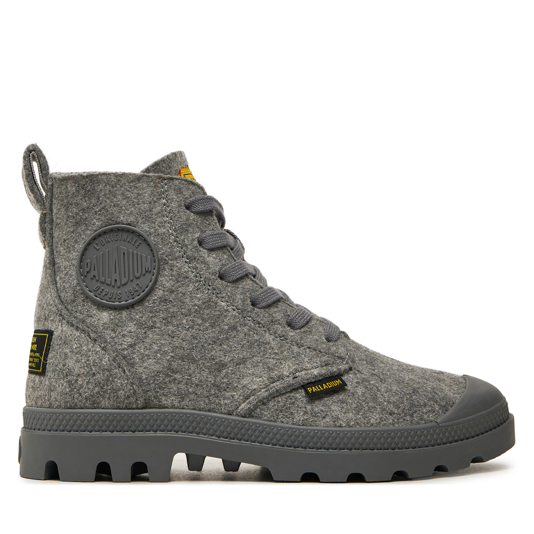 Bottes de randonnée Palladium Pampa Hi Merino 74377-027-M Gris