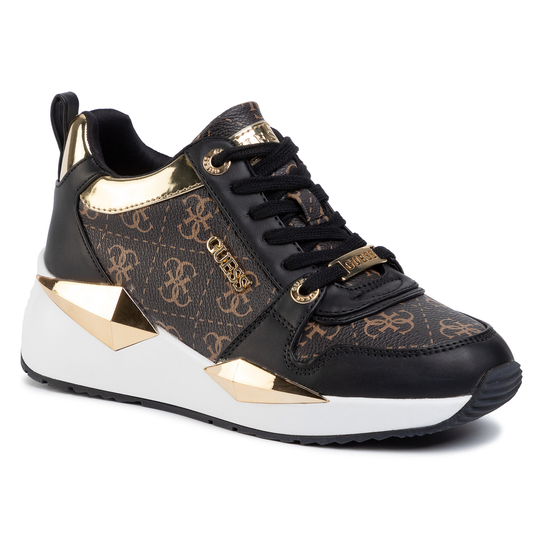 Guess Tallya FL5TLY FAL12 BROWN/BLACK – Сникърси