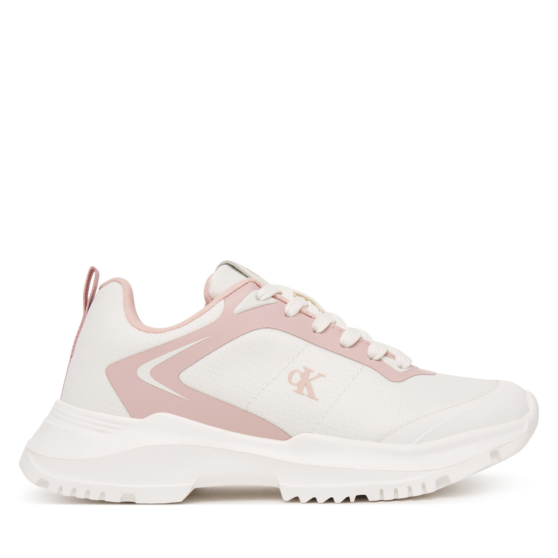 Dziecięce Sneakersy Calvin Klein, Rozmiar 32, Biały Low Cut Lace-Up V3A9-83233-1844 S