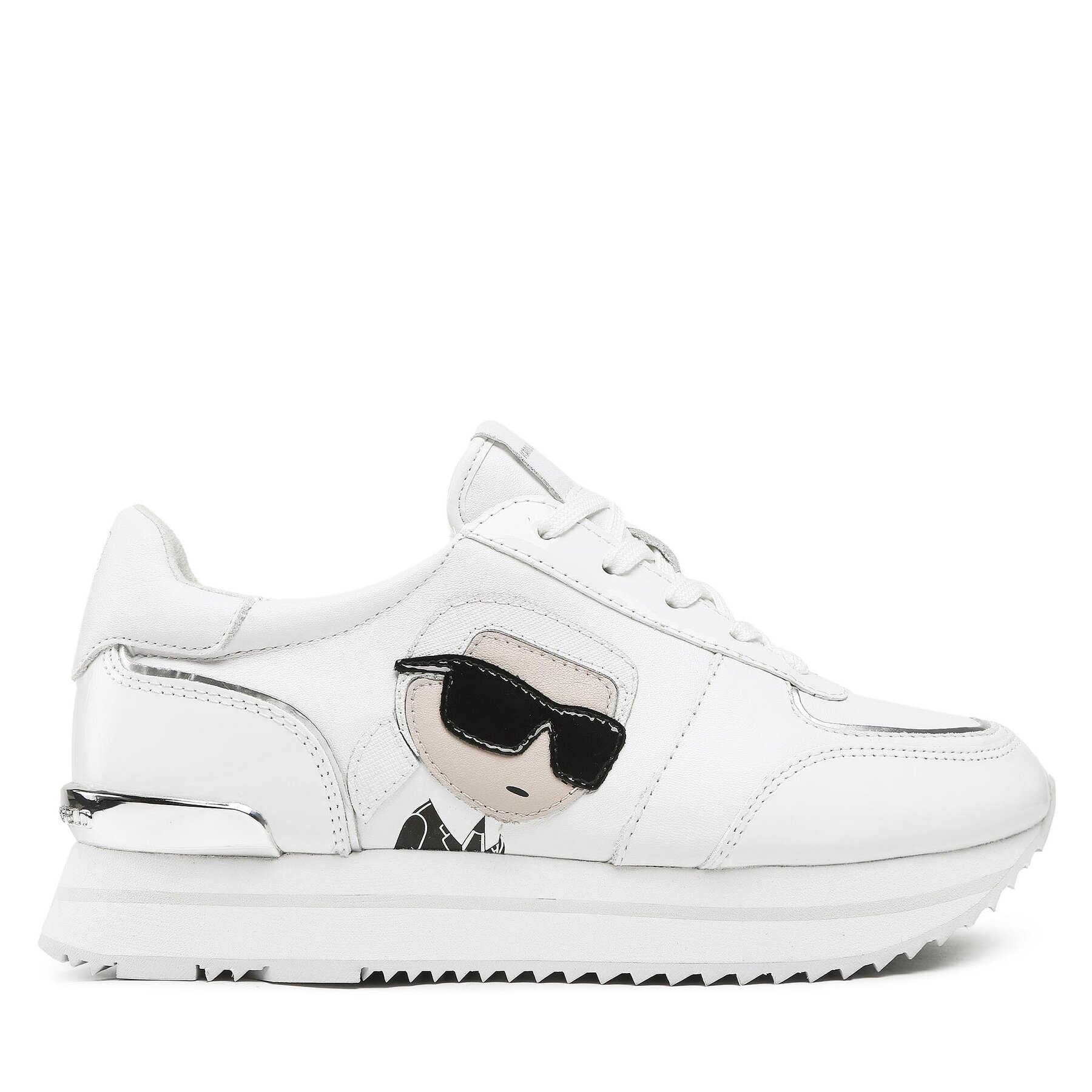 Damskie Sneakersy KARL LAGERFELD, Rozmiar 38 Biały KL61930N