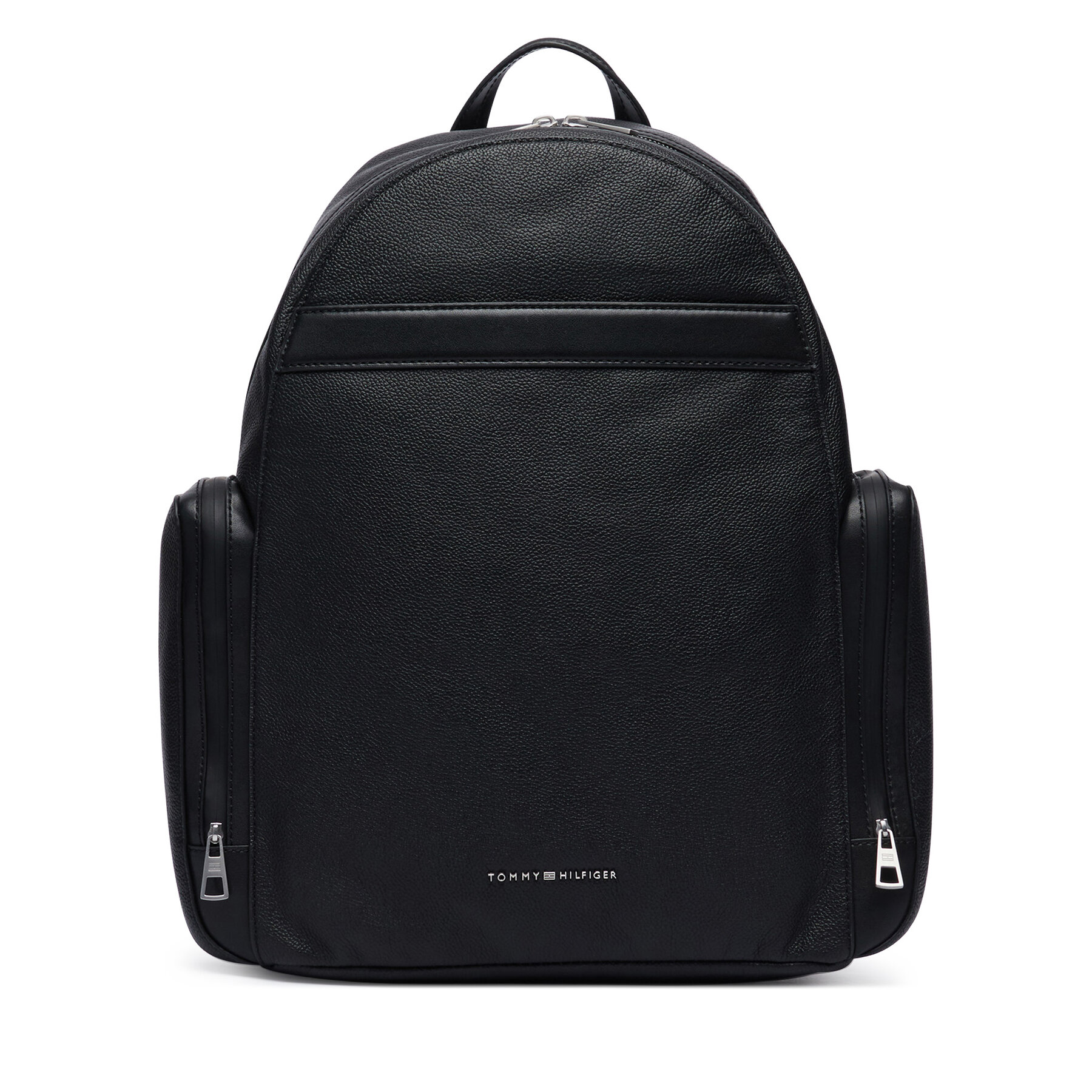 Ruksak Tommy Hilfiger Th Business Leather Backpack AM0AM14684 Čierna