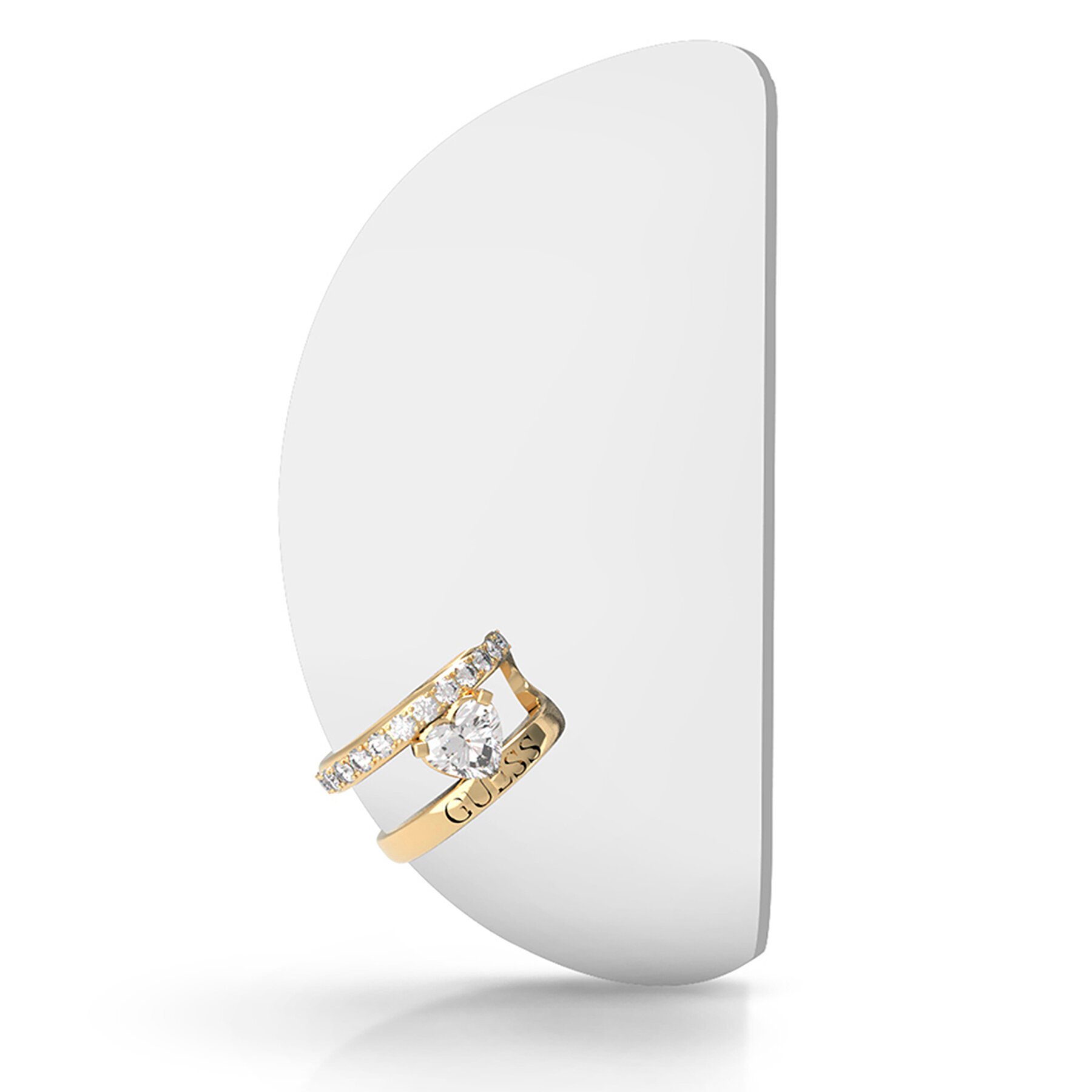 Cercel pe lobul urechii Guess JUBE04 660JW Auriu