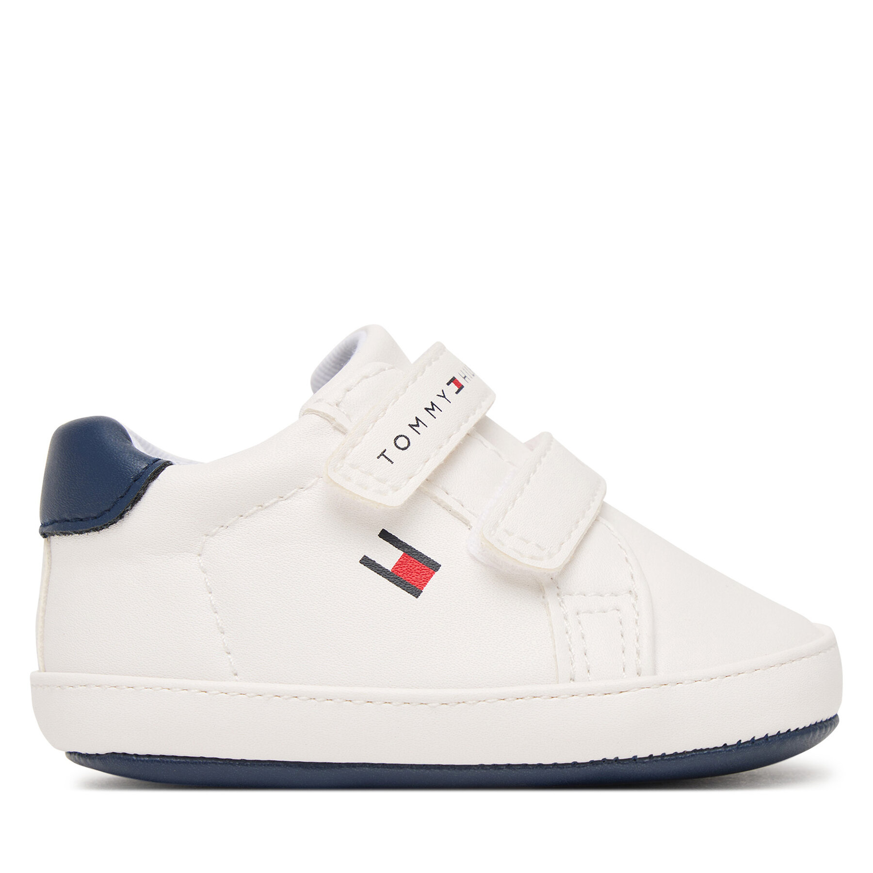Sneakersy Tommy Hilfiger Low Cut Velcro T0B9-34328-1582 Biela