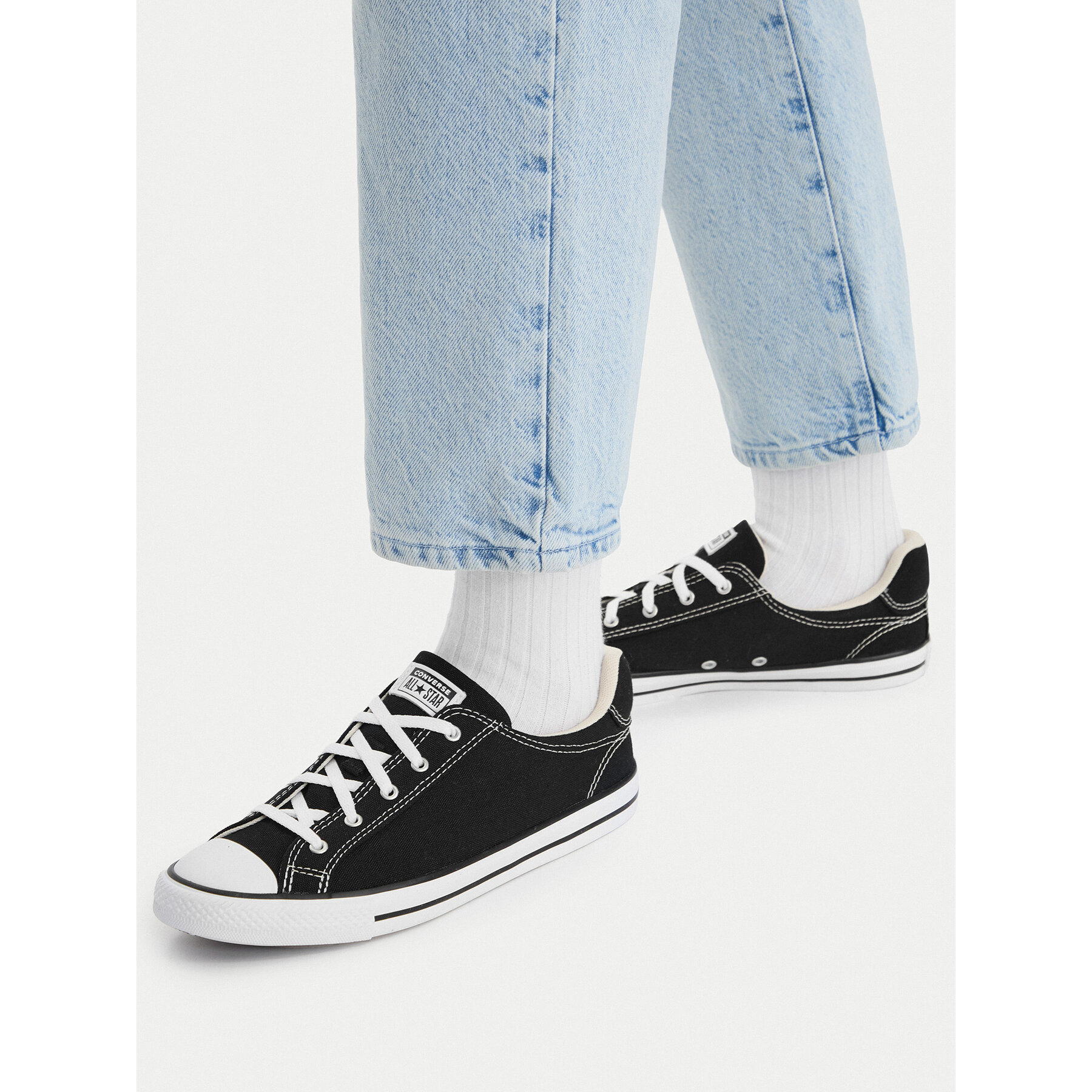 Modne superge Converse Chuck Taylor All Star Dainty Lucky A12950C Črna