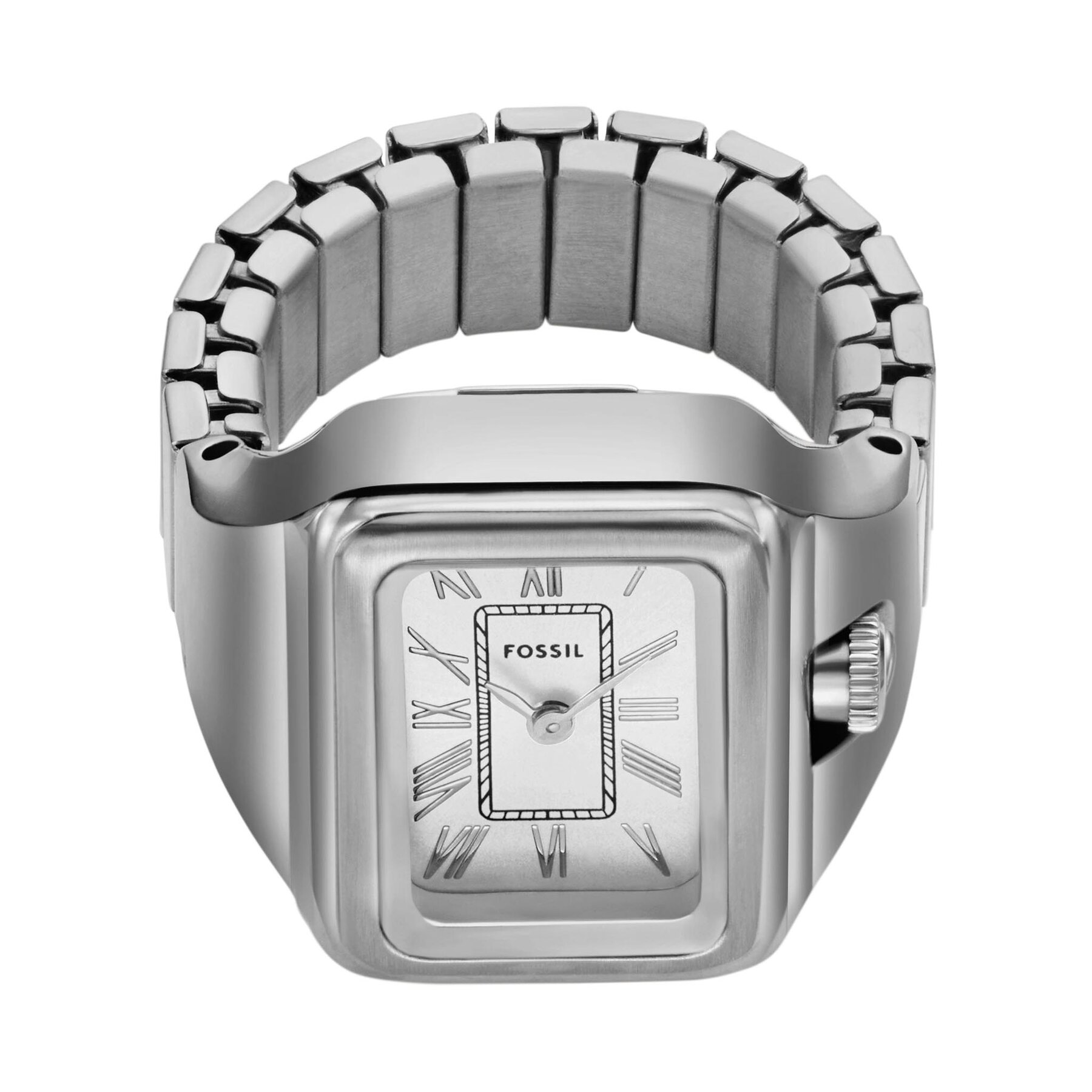 Uhr Fossil Watch Ring ES5344 Silber