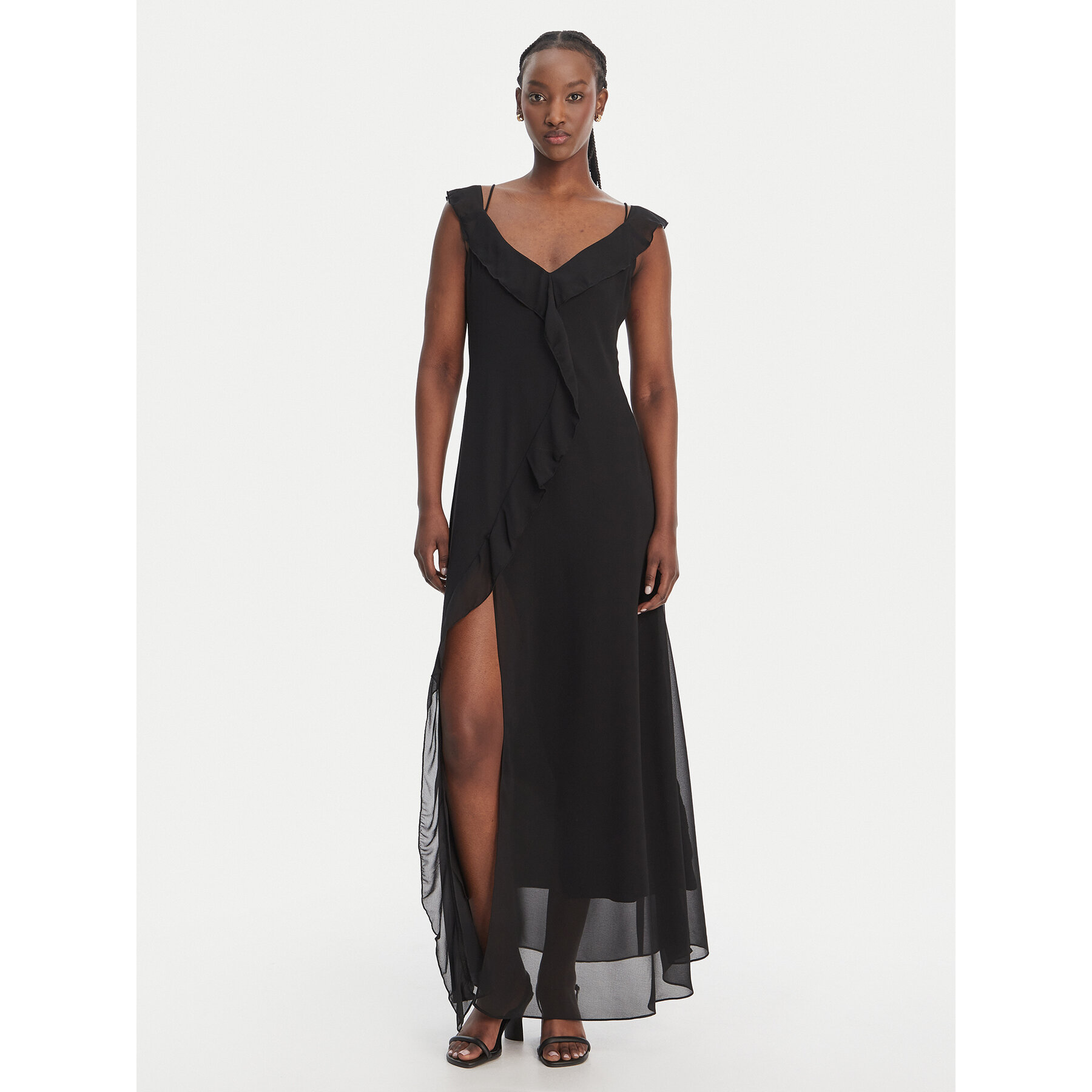 Eleh Sommerkleid SS260337 Schwarz Regular Fit