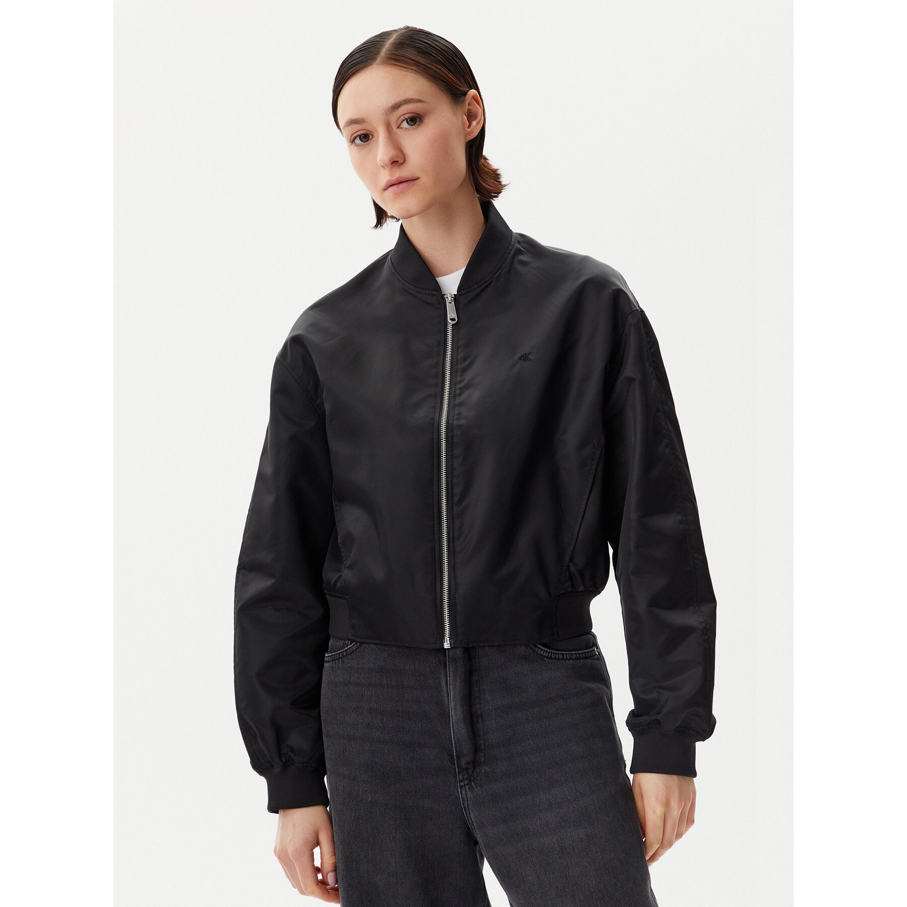 Calvin Klein Jeans Bomberjacke Hero LV047B528G Schwarz Relaxed Fit