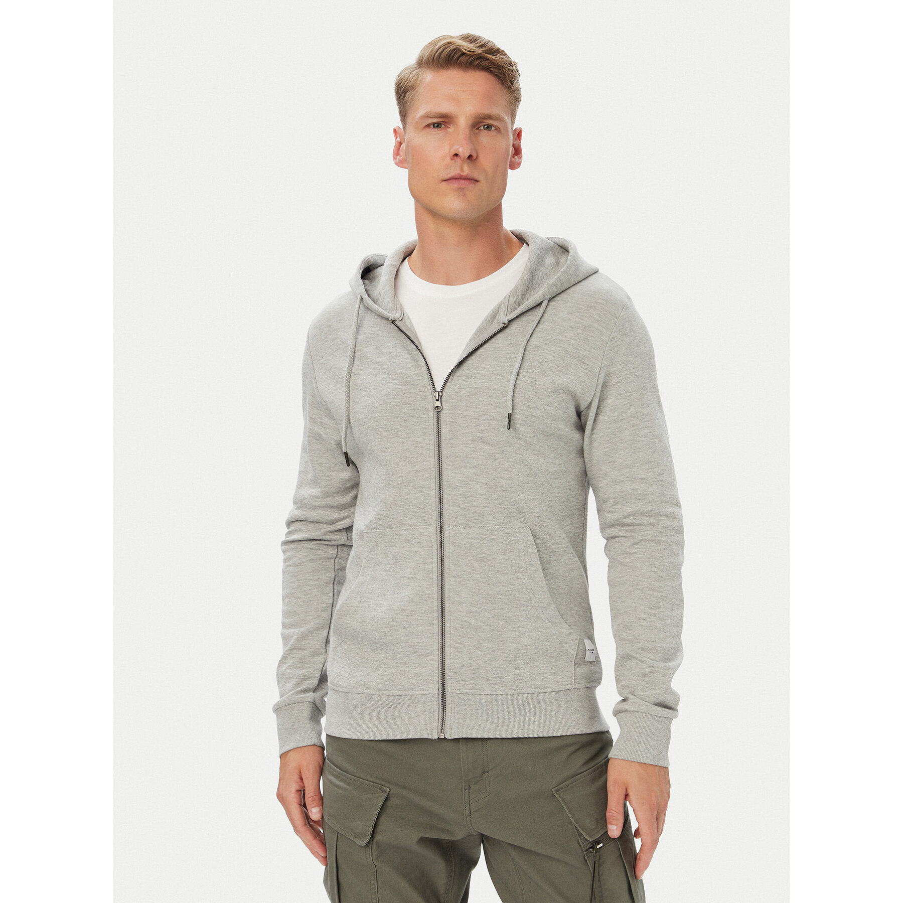 Jack & Jones Sweatshirt Basic 12181901 Grau Regular Fit