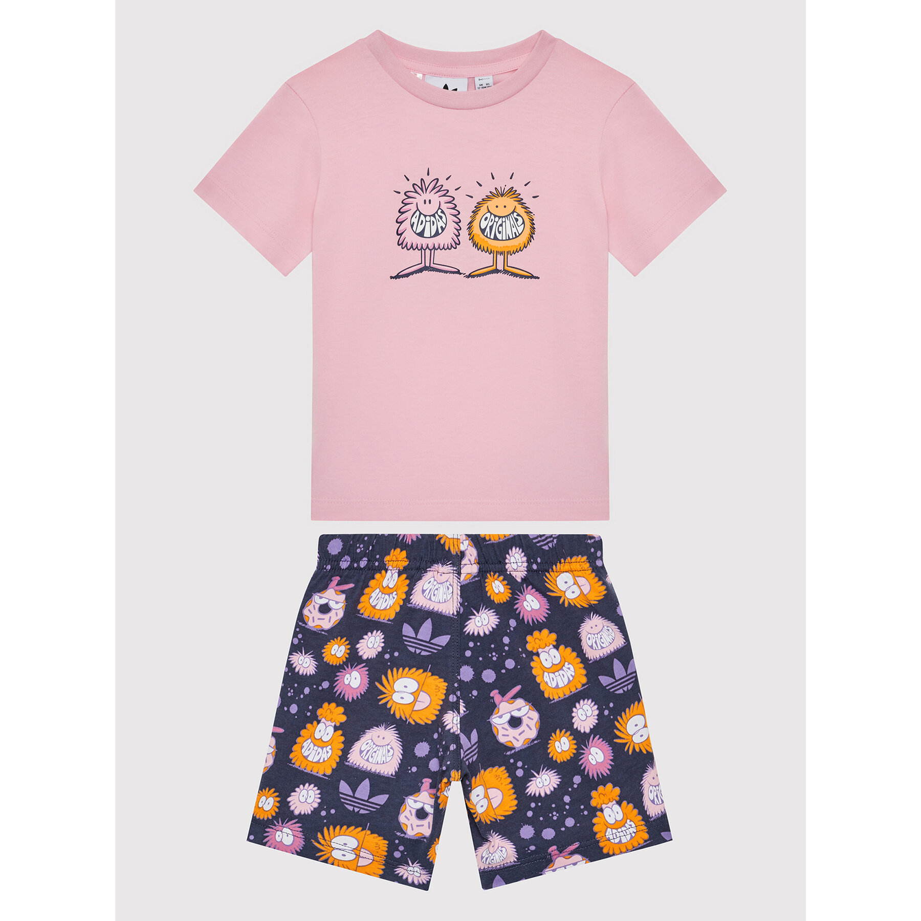 adidas Póló és rövidnadrág szett KEVIN LYONS HC1985 Rózsaszín Regular Fit