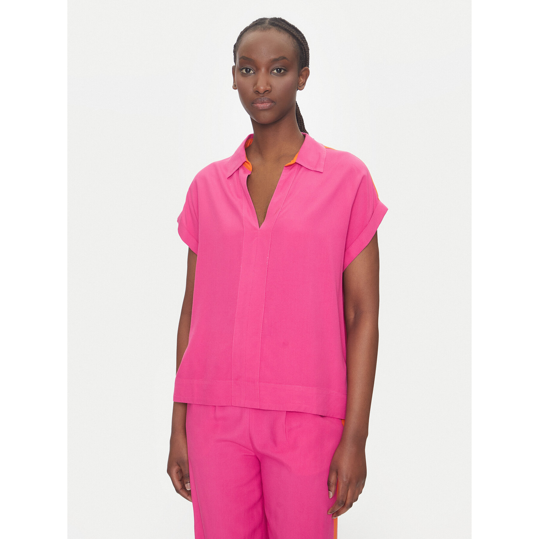 LOLA CASADEMUNT Bluse LS2515027 Rosa Regular Fit
