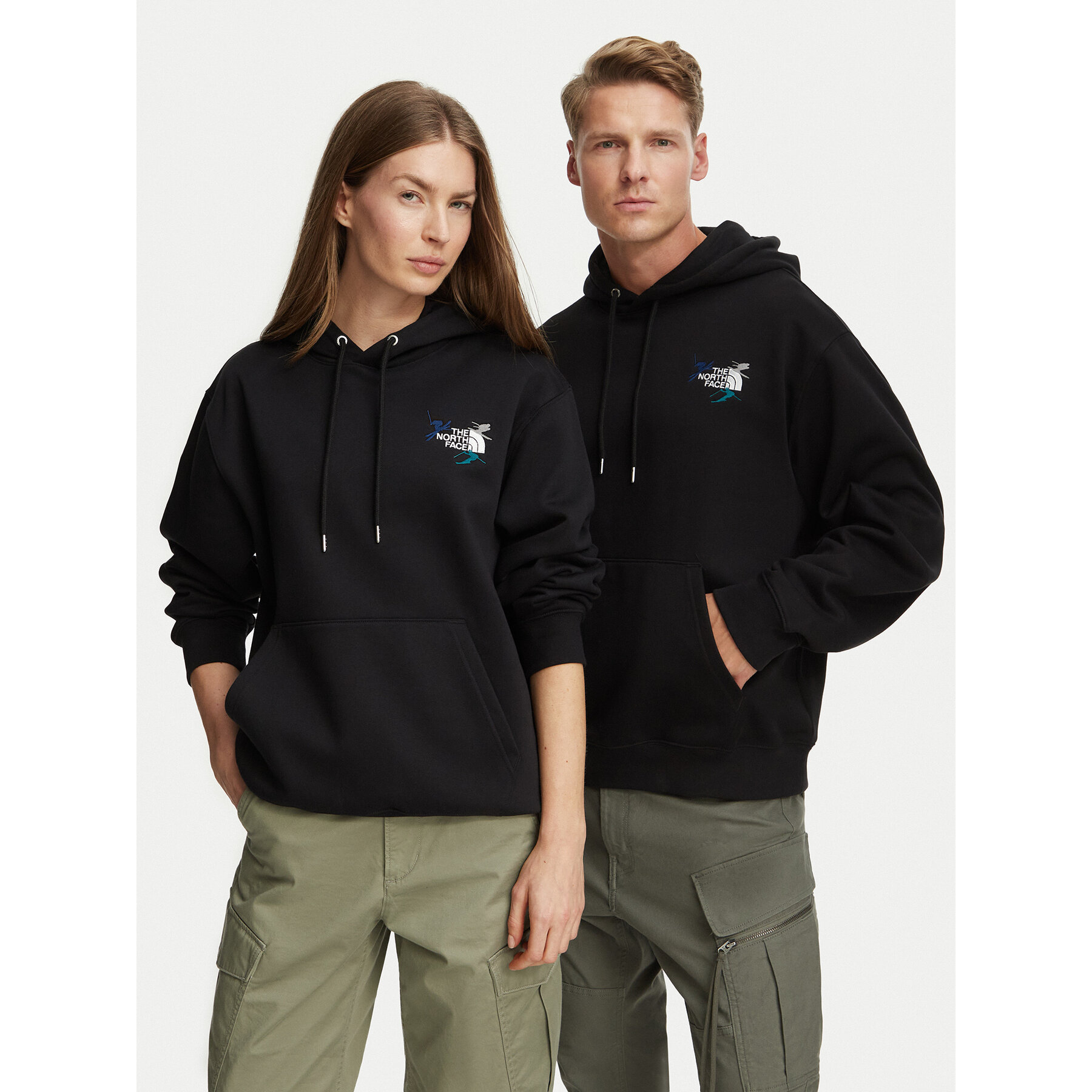 The North Face Sweatshirt Off Piste Embroidered NF0A8JPNJK31 Schwarz Regular Fit