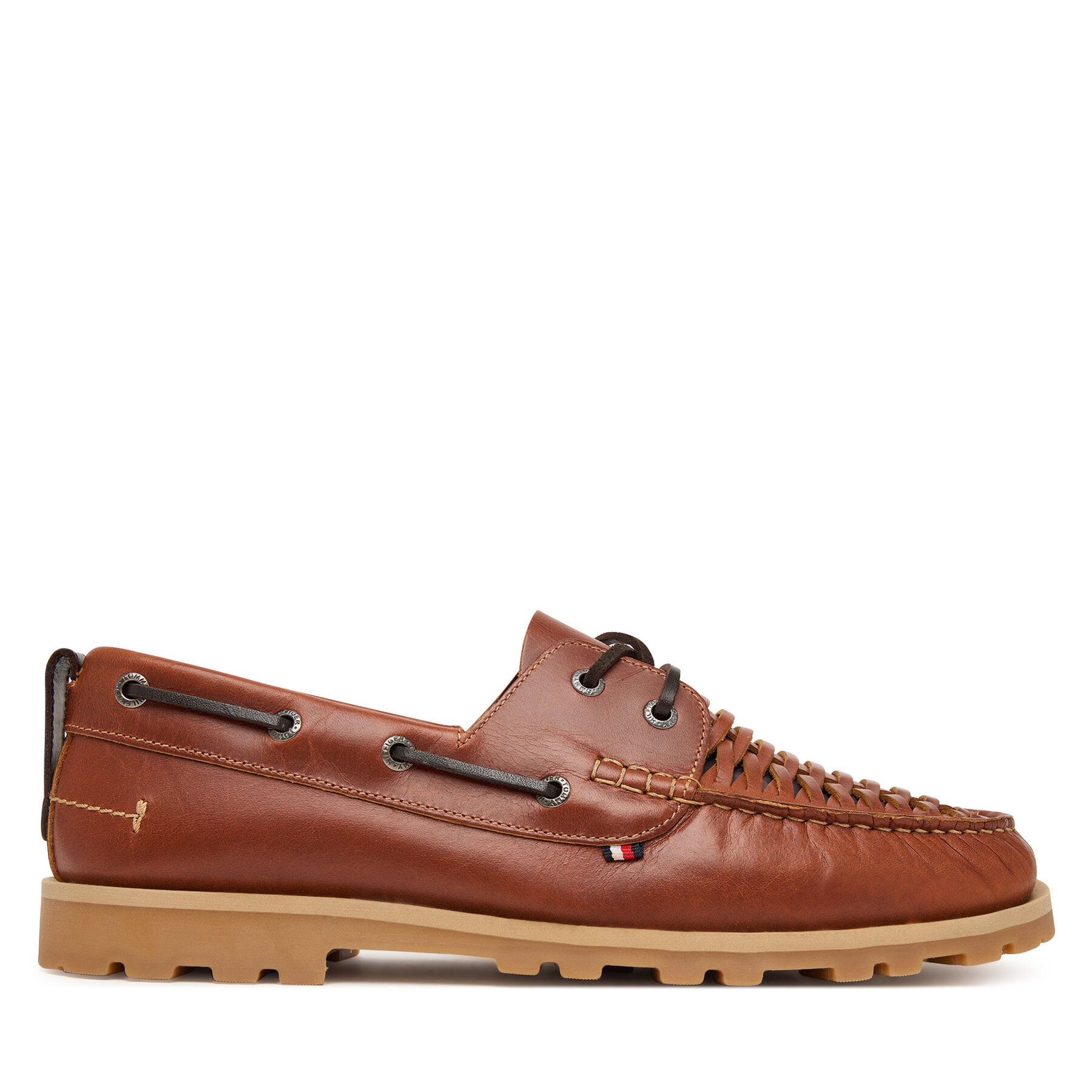 Обувки Tommy Hilfiger Hilfiger Braided Lth Boat Shoe FM0FM05892 Кафяв