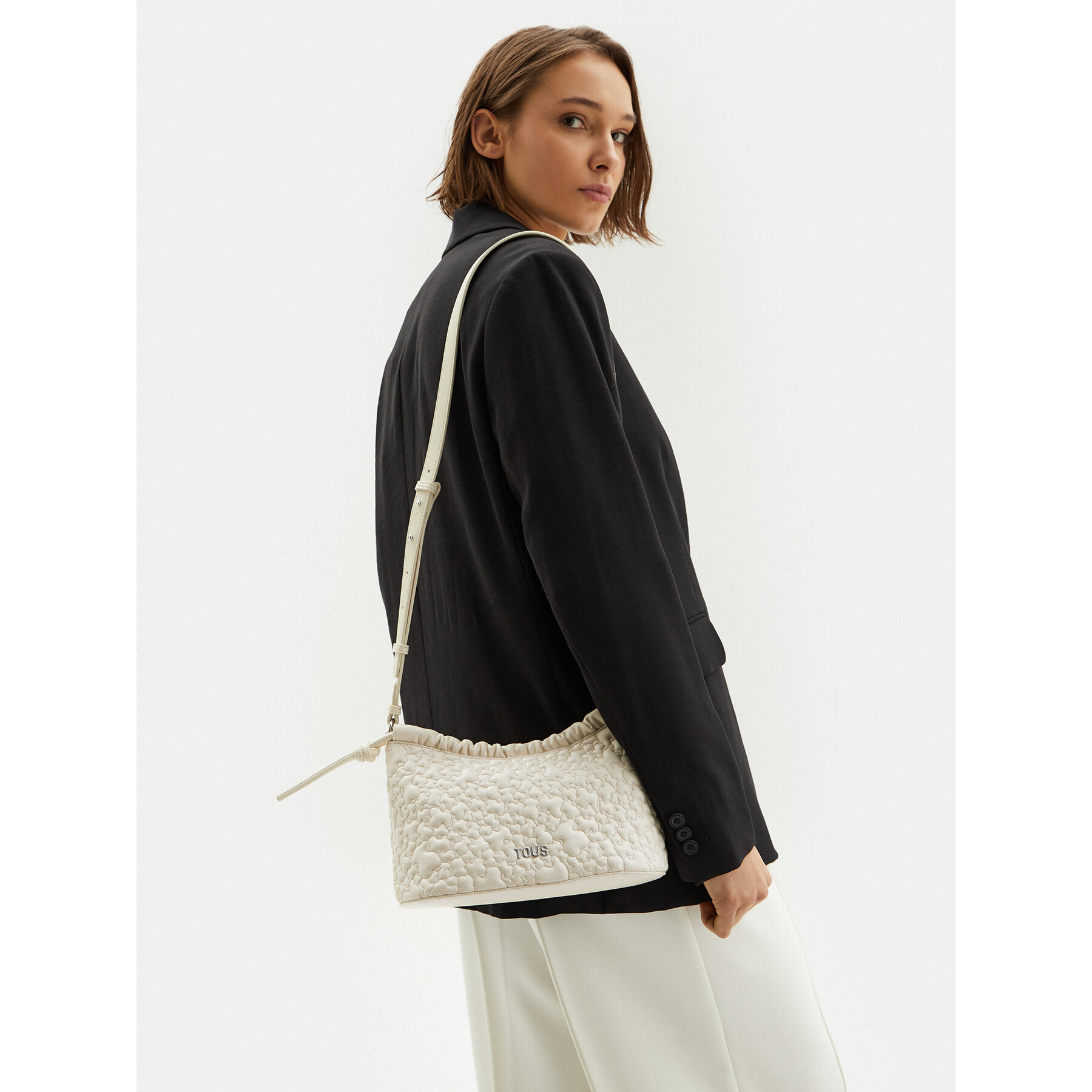 Borsetta TOUS Puffy Bear 2002185301 Écru