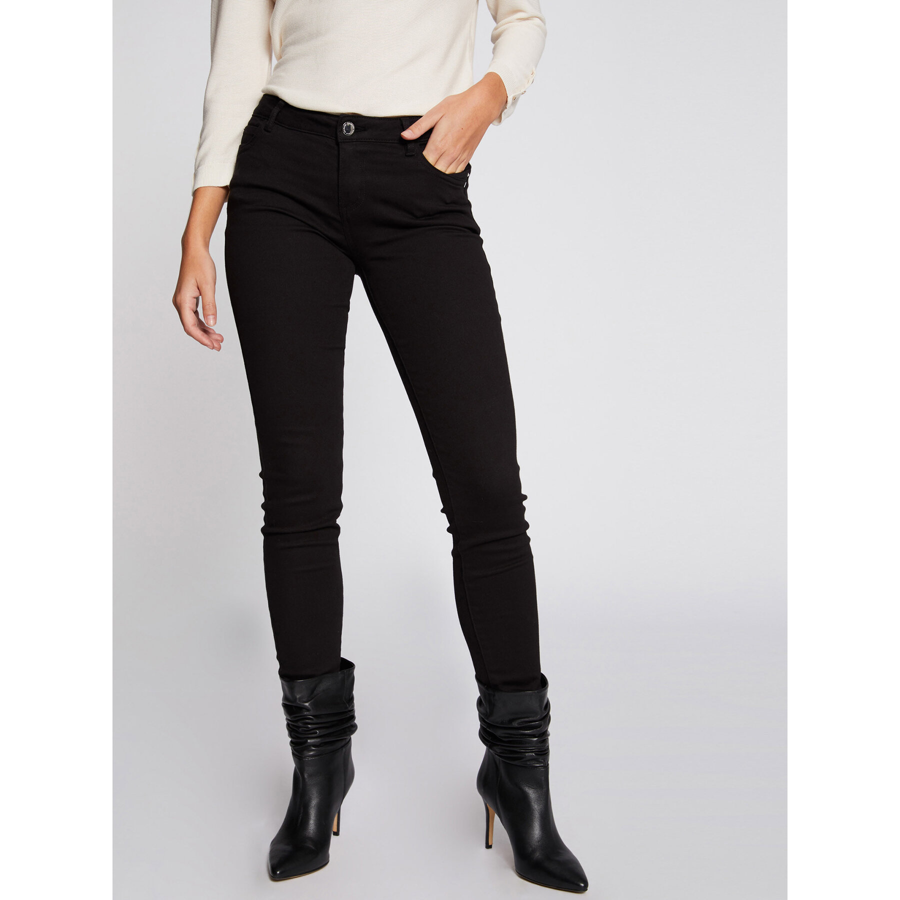 Morgan Jeans 191-PETRA Schwarz Skinny Fit