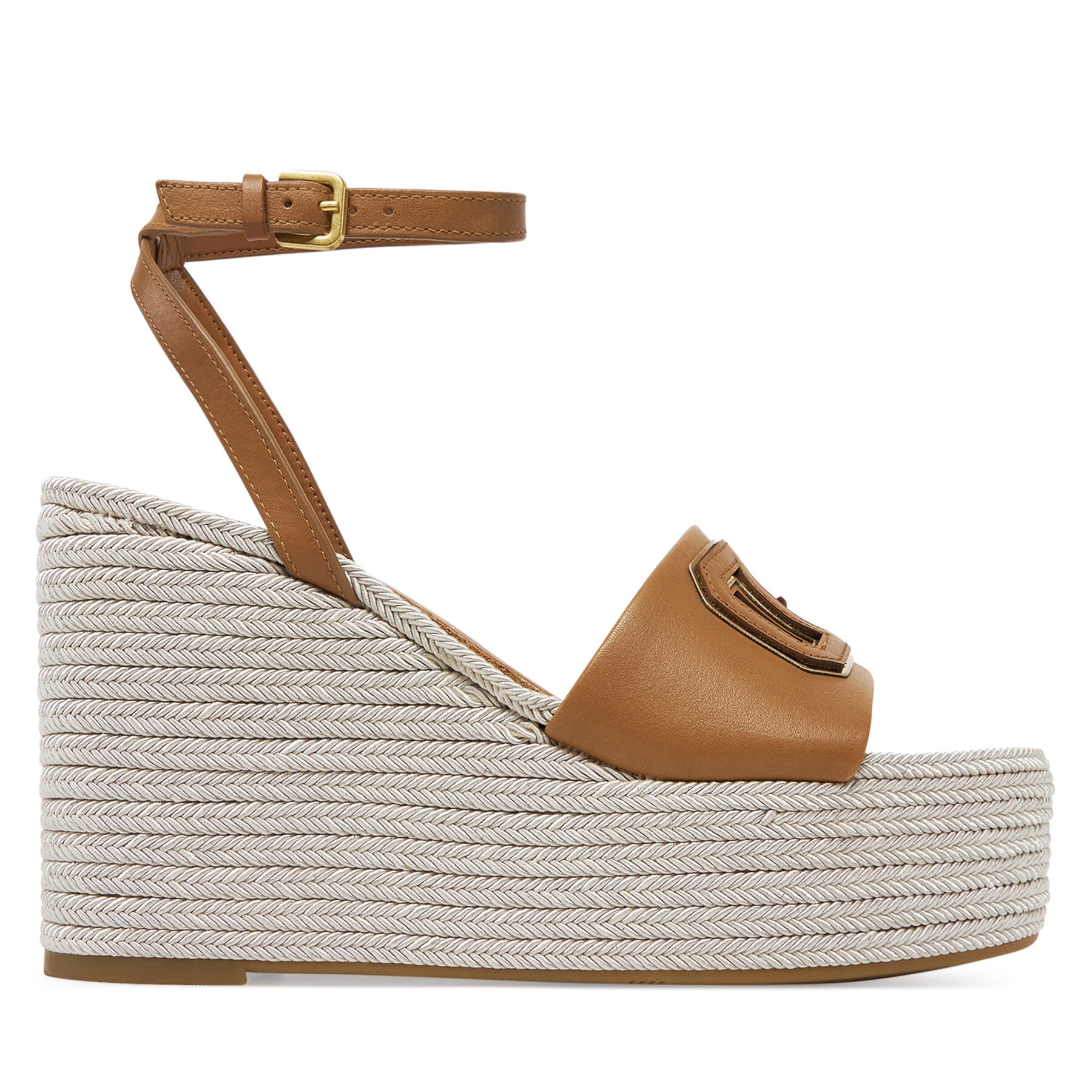 Damskie Guess Espadryle, Rozmiar 41 Brązowy FLJTAN LEA04