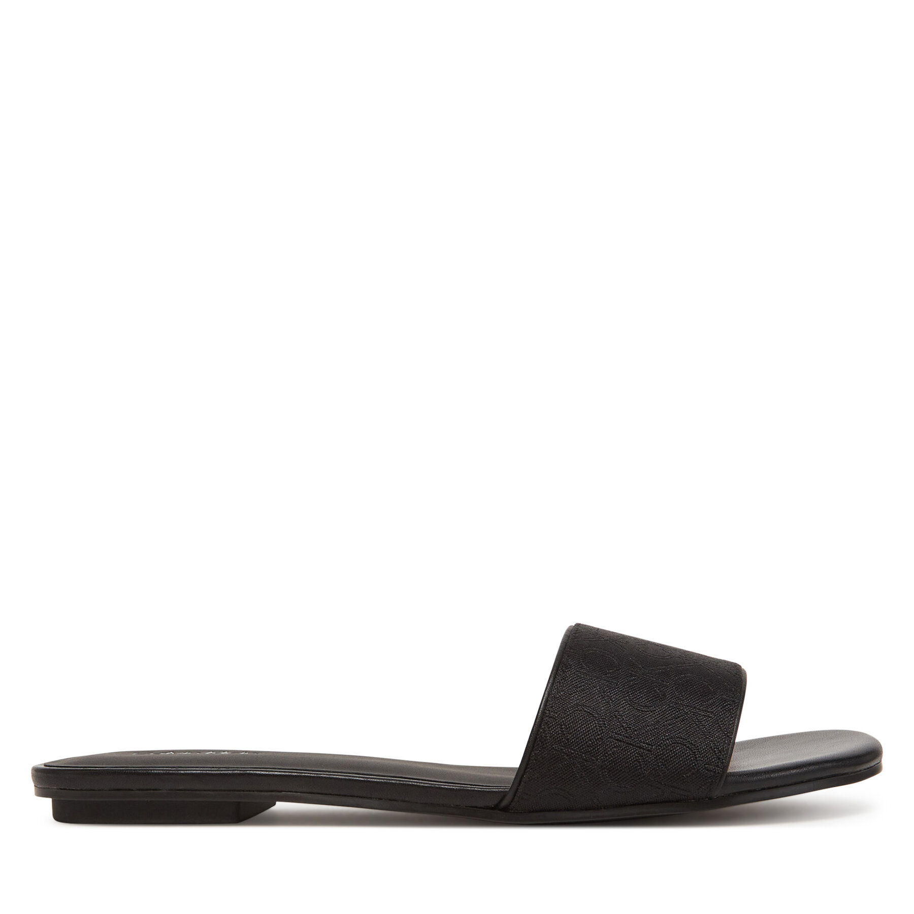Papucs Calvin Klein Flat Slide Jacq HW0HW02389 Fekete